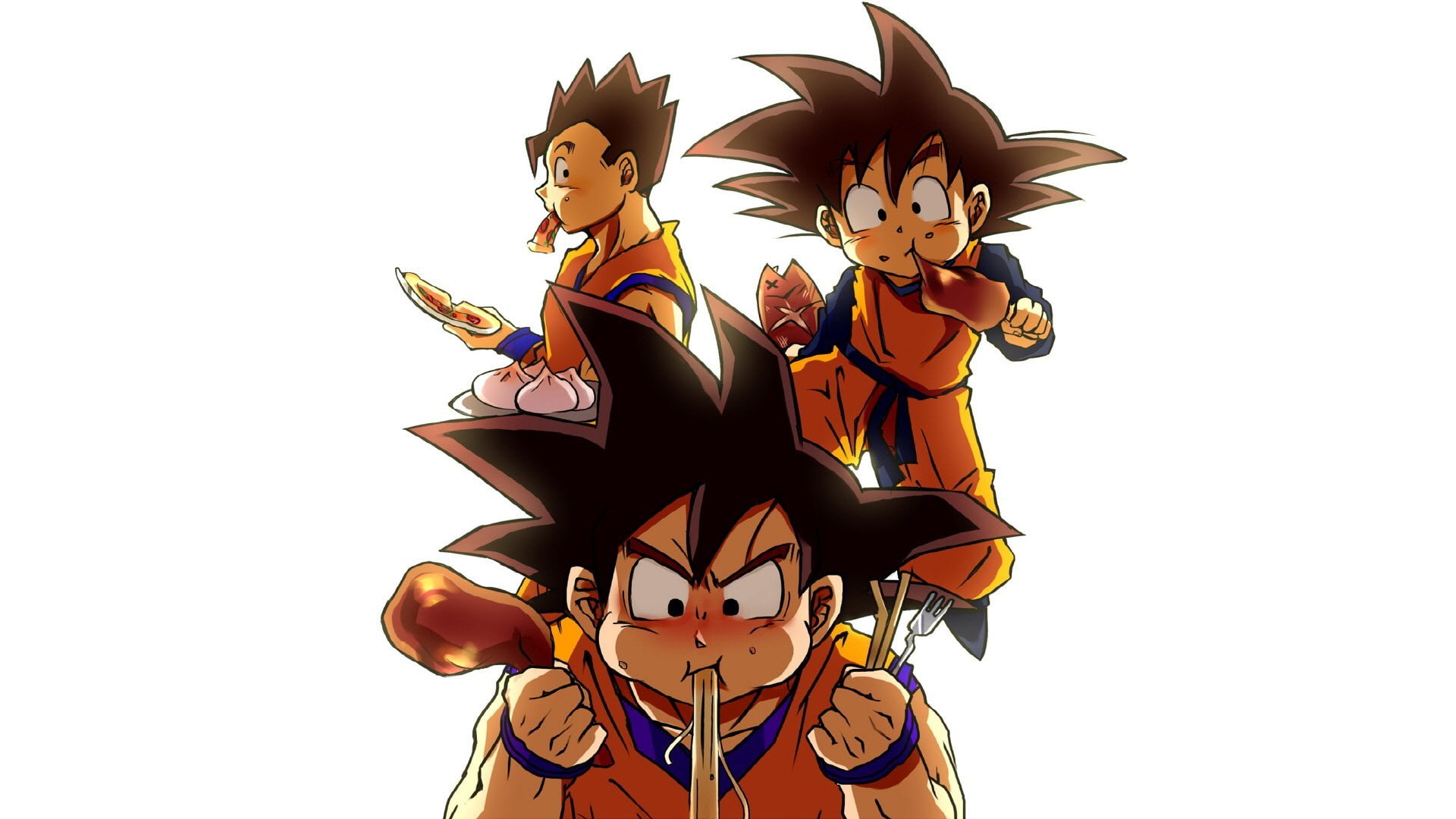anime, Dragon Ball Z, Son Gohan, Son Goku, Son Goten