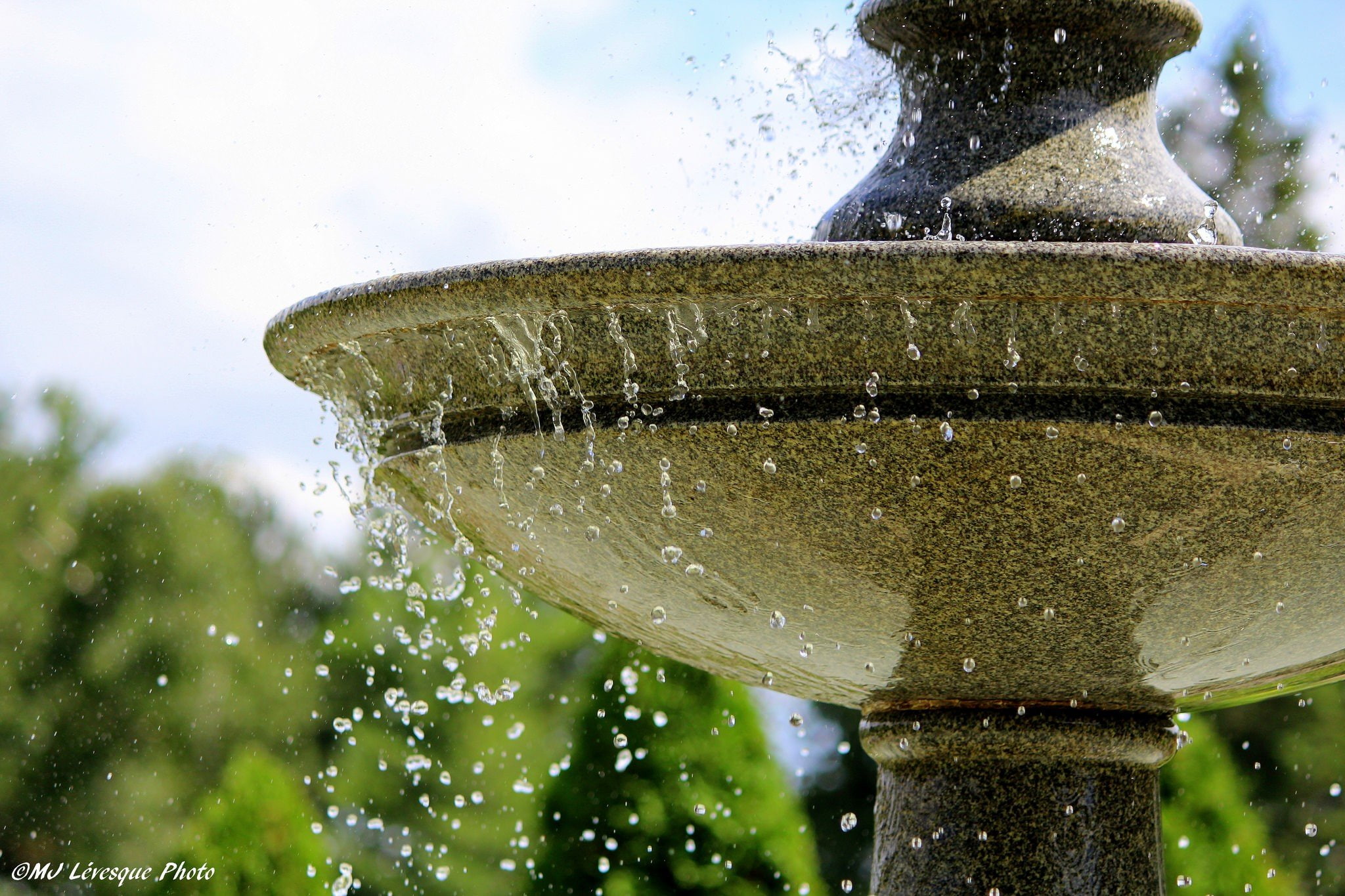 Fountain, water
