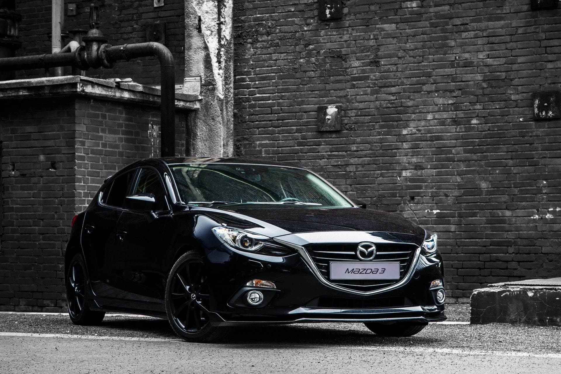 Mazda, Mazda 3, Black Car, Vehicle