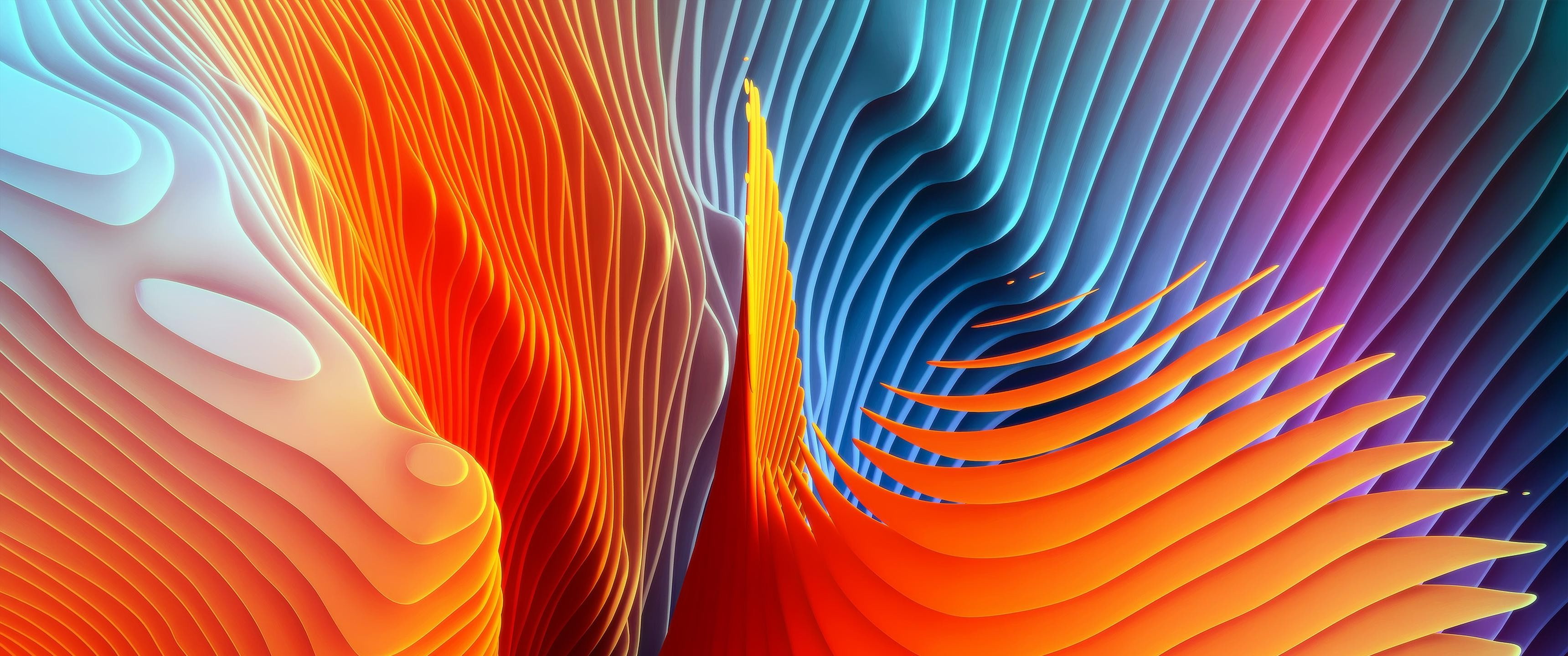 Free download | HD wallpaper: abstract, ultrawide, multi colored ...