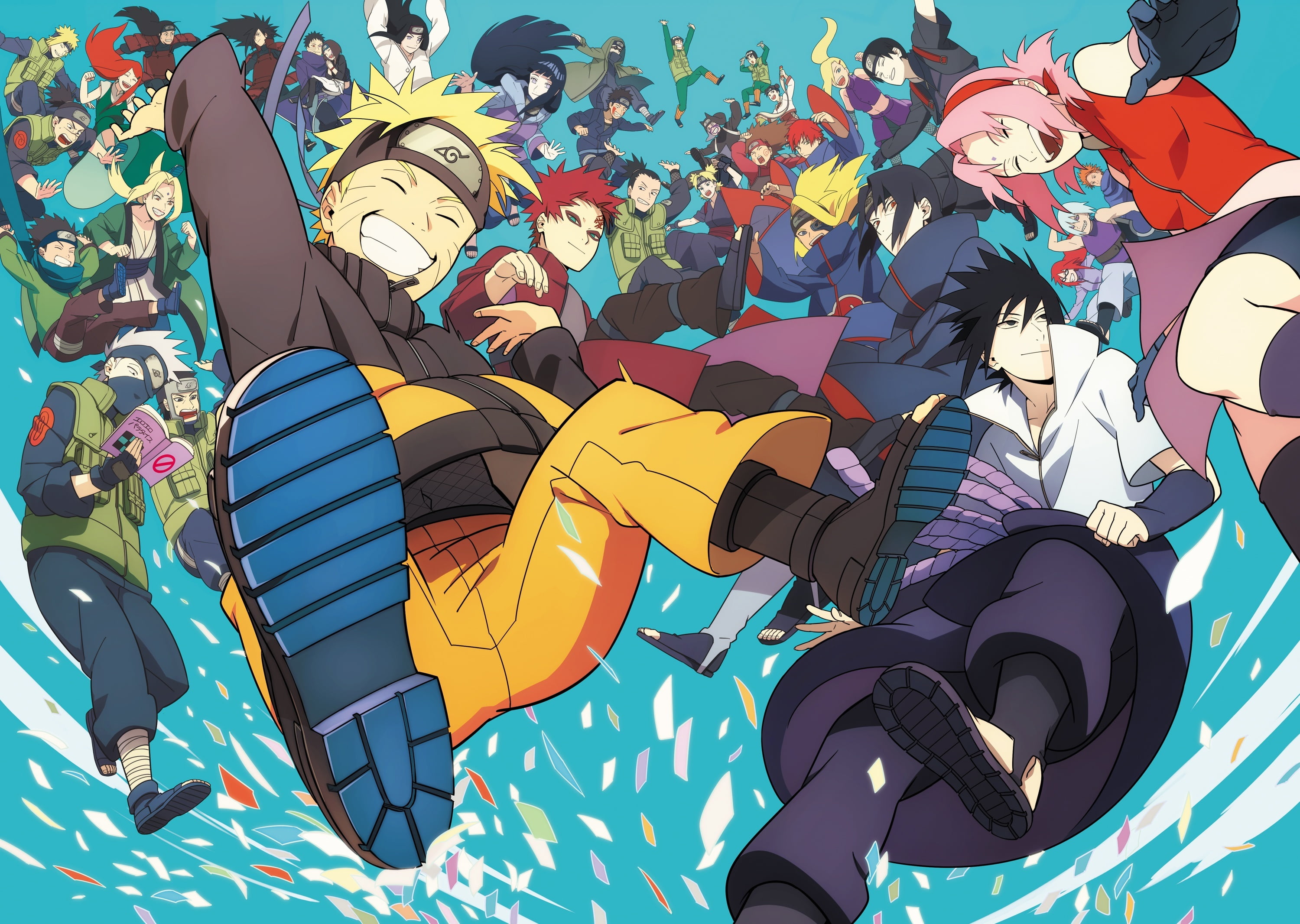 Naruto Shippuden wallpaper, Kiba, art, Itachi, Temari, Rin, Sakura Haruno