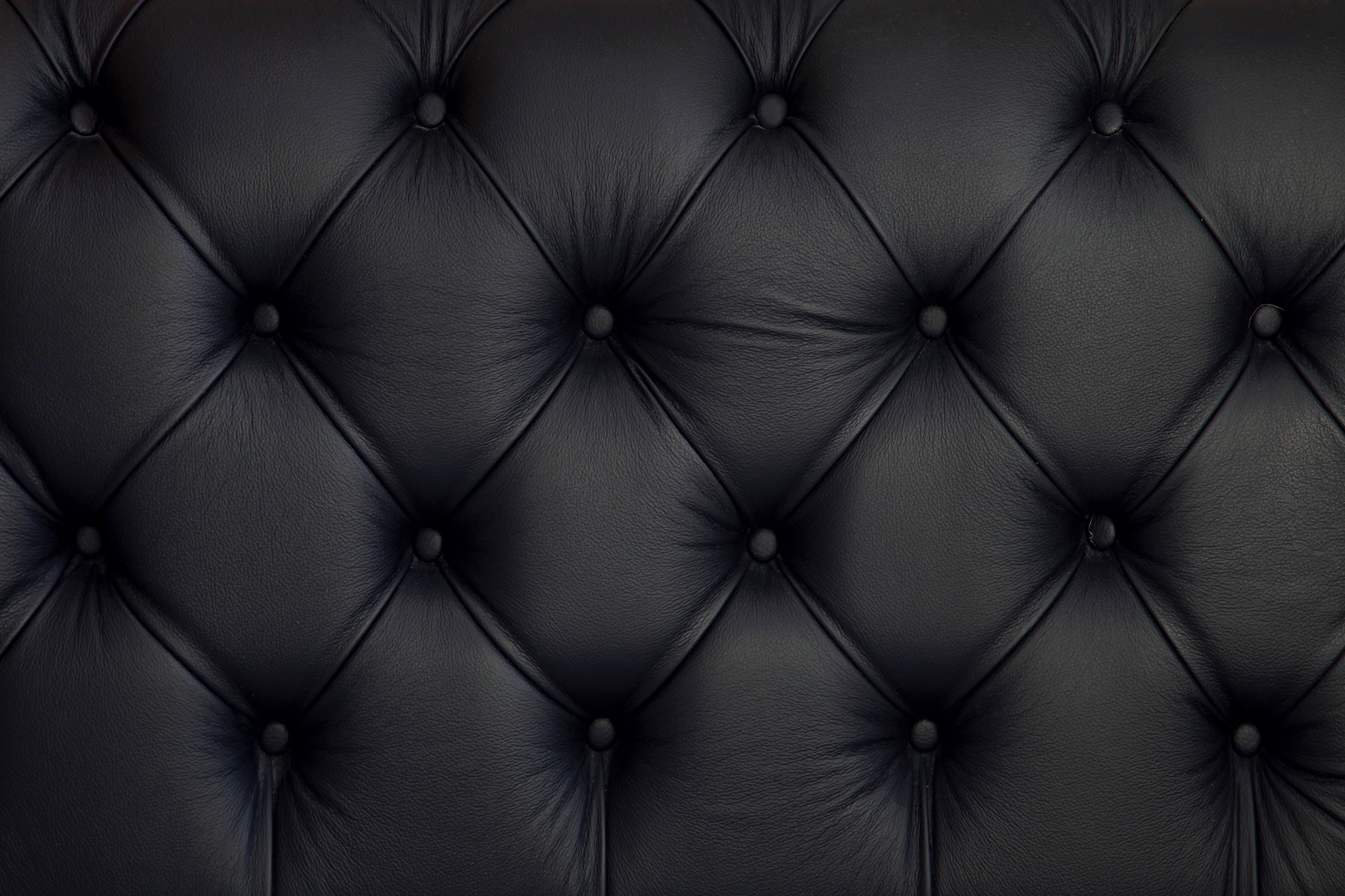 quilted black leather textile, texture, upholstery, skin, sofa