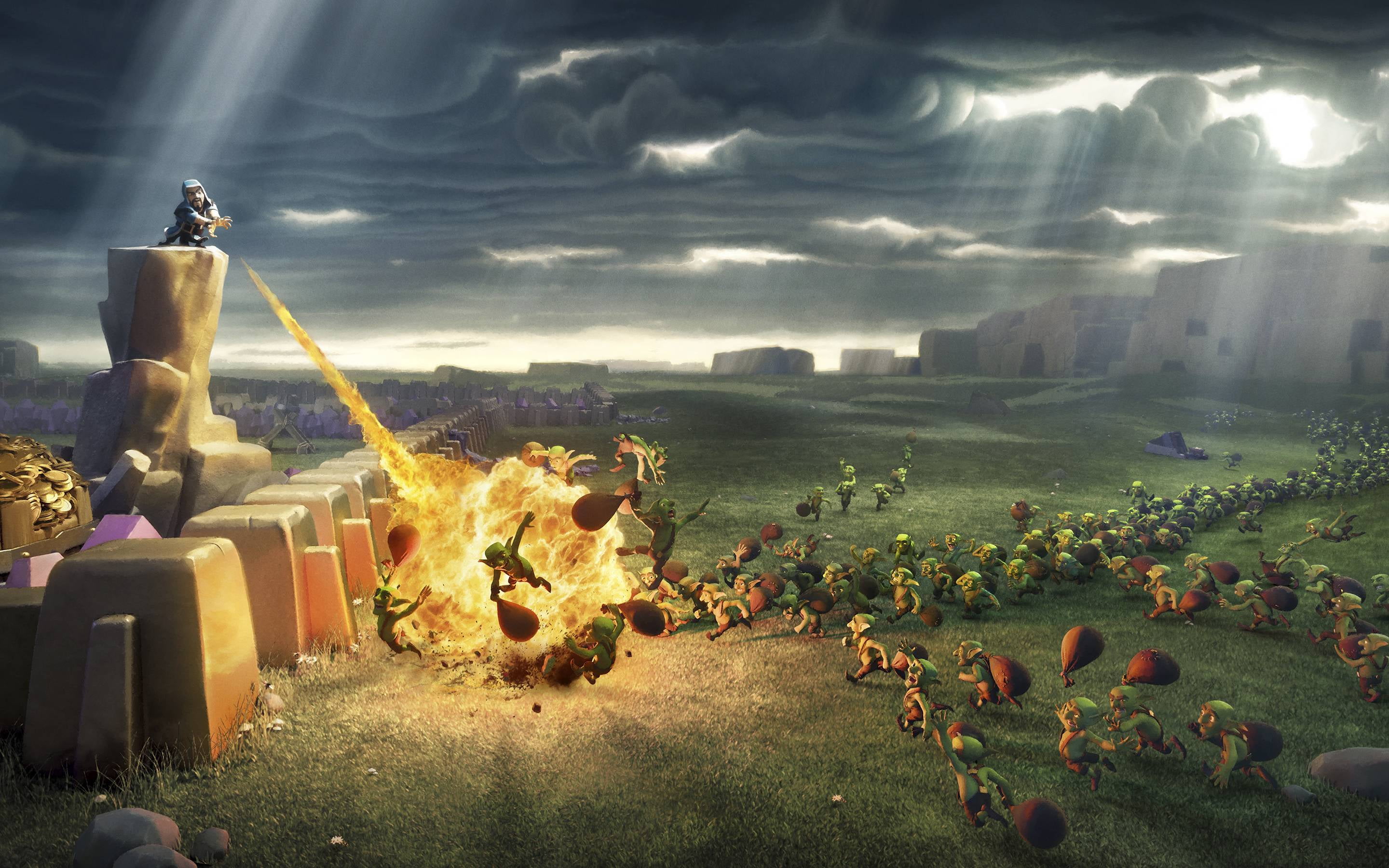 clash of clans, supercell, games, hd, nature, sky, cloud - sky