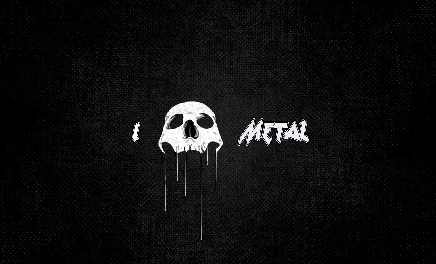 white skull metal poster, metal music, minimalism, monochrome