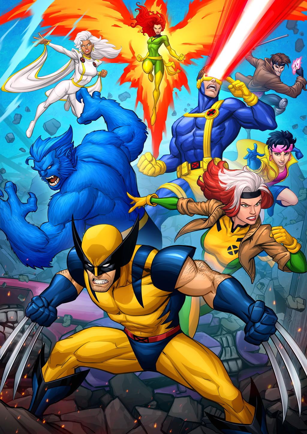 Patrick Brown, fan art, Wolverine, X-Men, Cyclops, Jean Grey