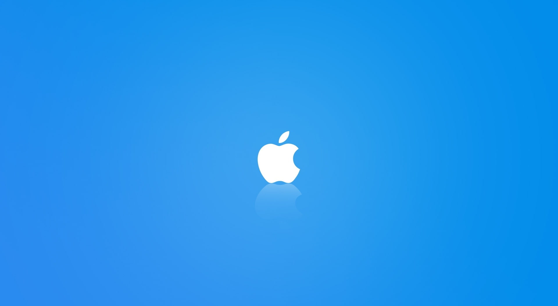 Apple MAC OS X Blue, apple logo, Computers, sky, copy space, clear sky