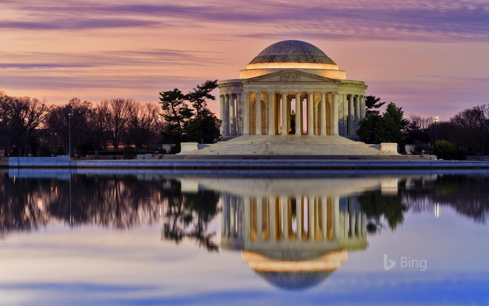 Washington Thomas Jefferson Memorial 2018 Bing, reflection, architecture
