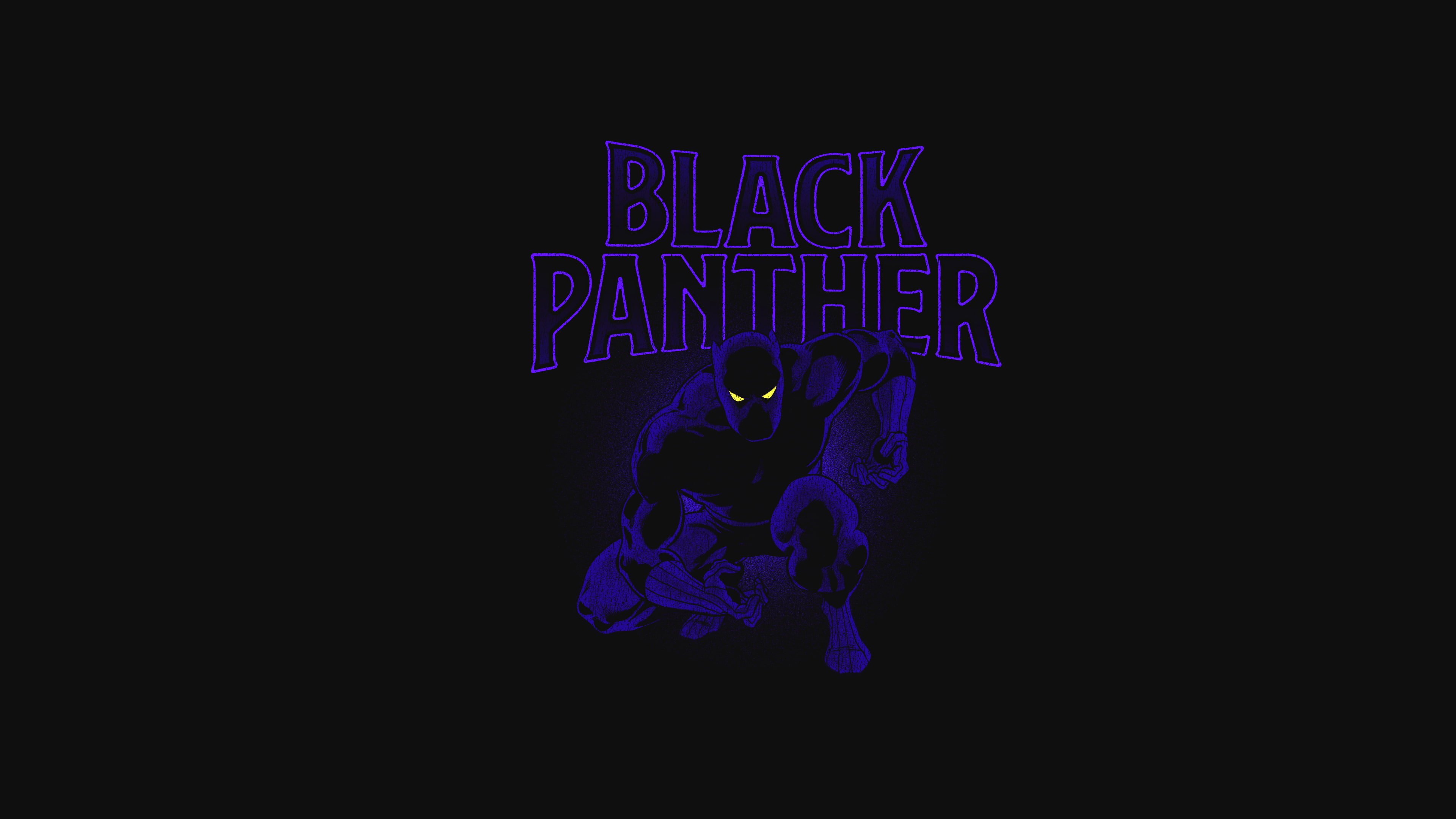 Black Panther, Minimal, Artwork, Dark background, HD, 4K