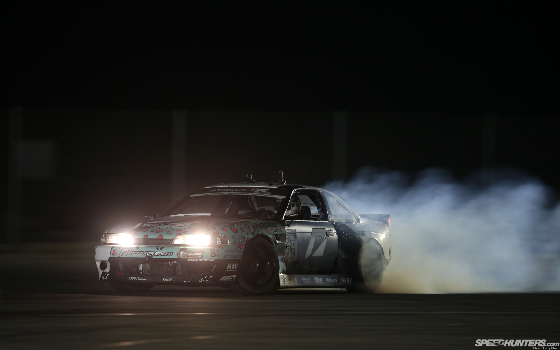 Nissan Silvia Drift Smoke Night Lights HD, cars