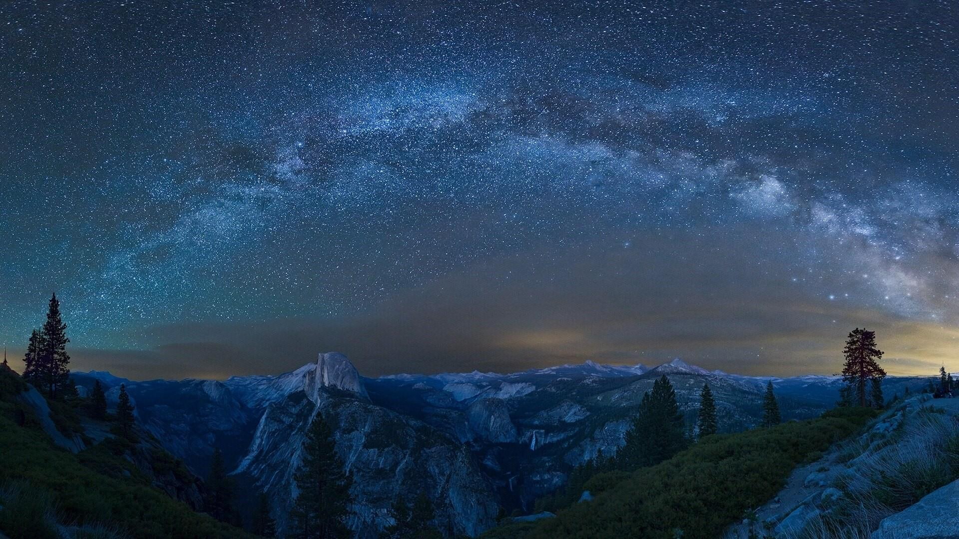 night, united states, california, darkness, panorama, landscape