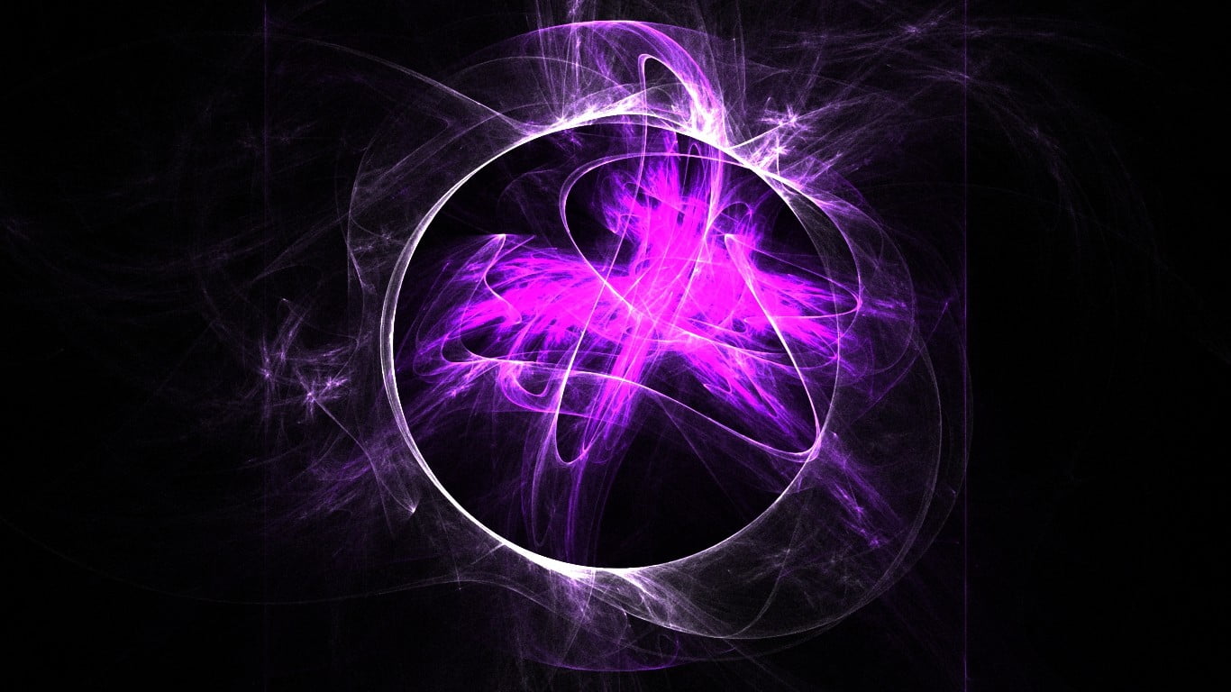 pink and white light digital wallpaper, black, purple, circle