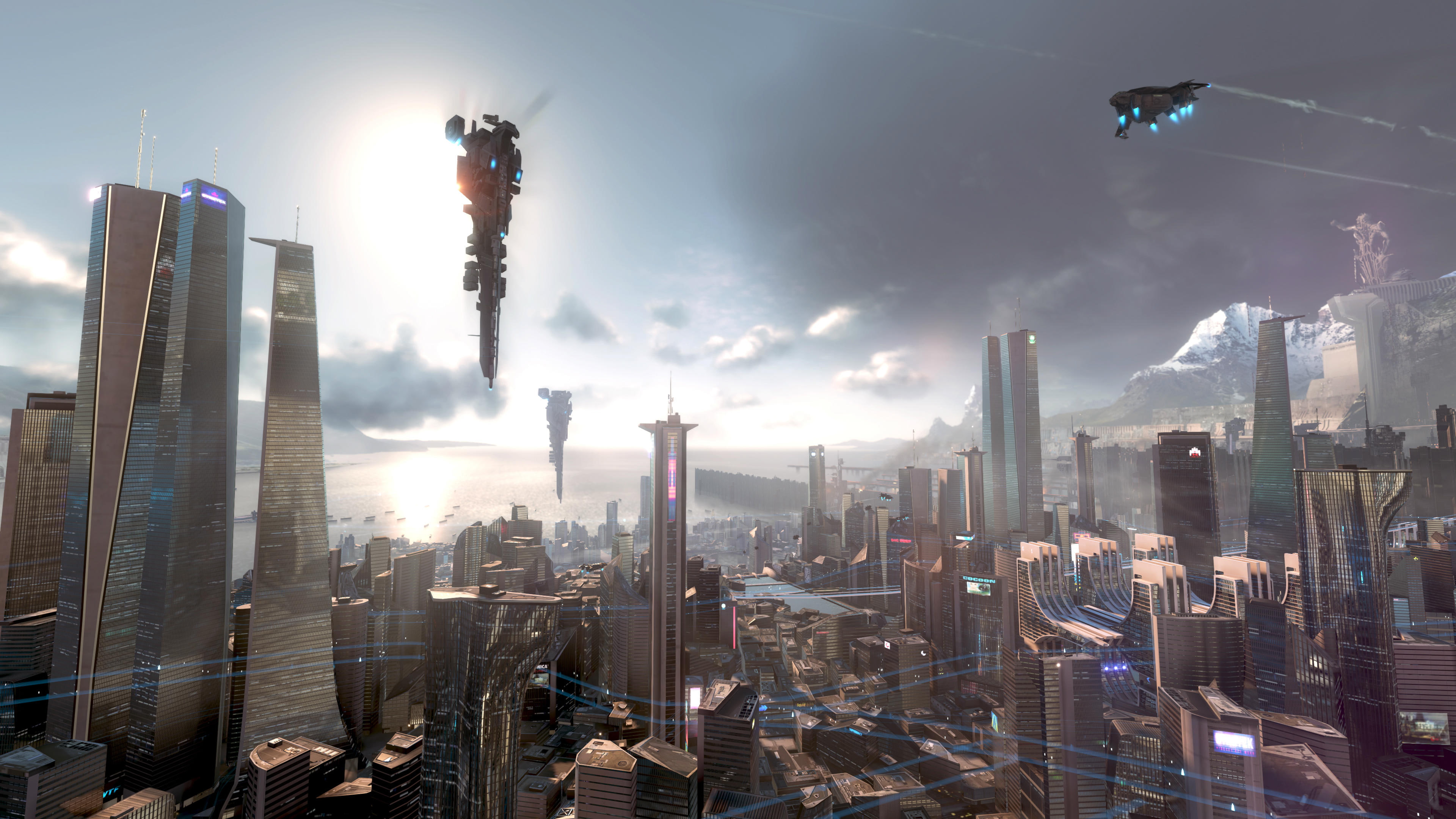 fall, killzone, sci fi, shadow, spaceship