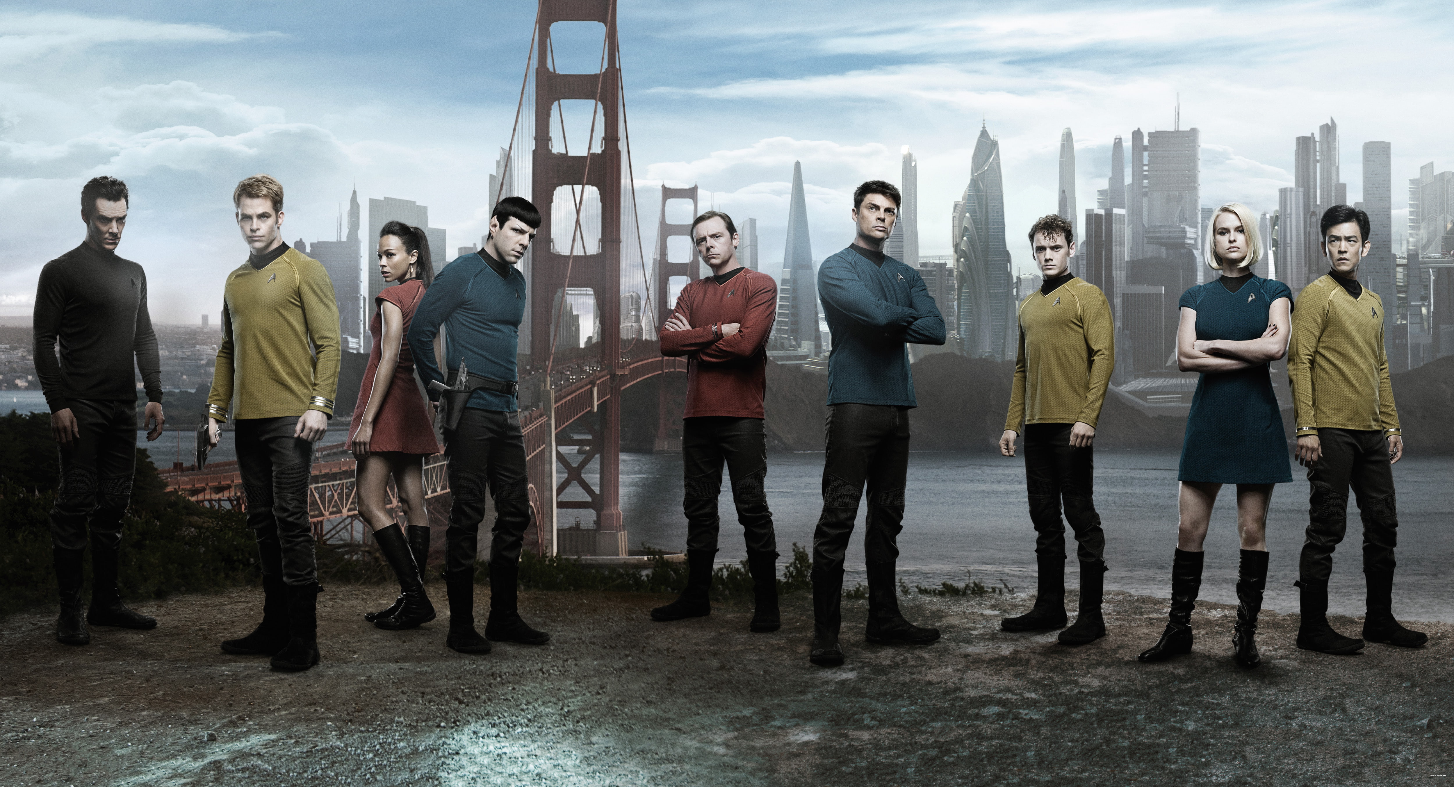 Zachary Quinto, Sulu, Karl Urban, Star Trek Into Darkness, Uhura