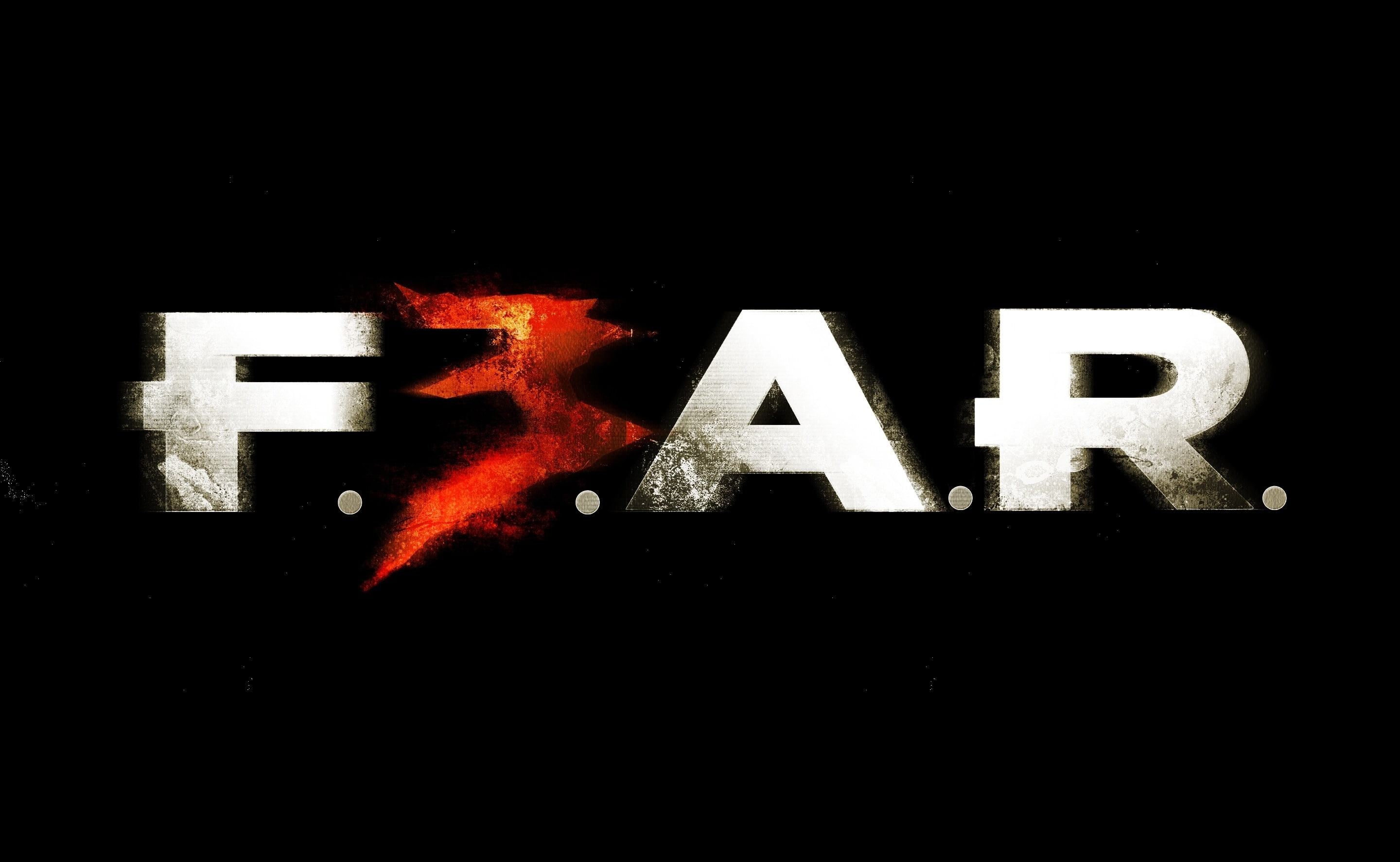 F.E.A.R.3, F.E.A.R. text on black background, Games, Fear, Logo