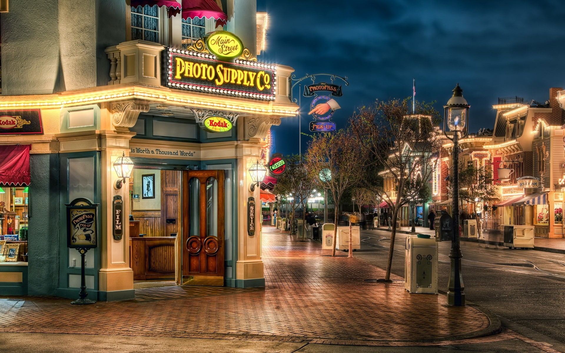 Cityscape, Disneyland, hdr, Main Street, USA