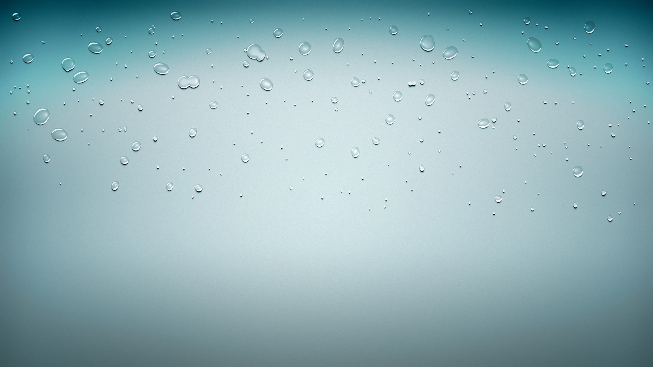 water drops, abstract, cyan, blue background, simple, artwork