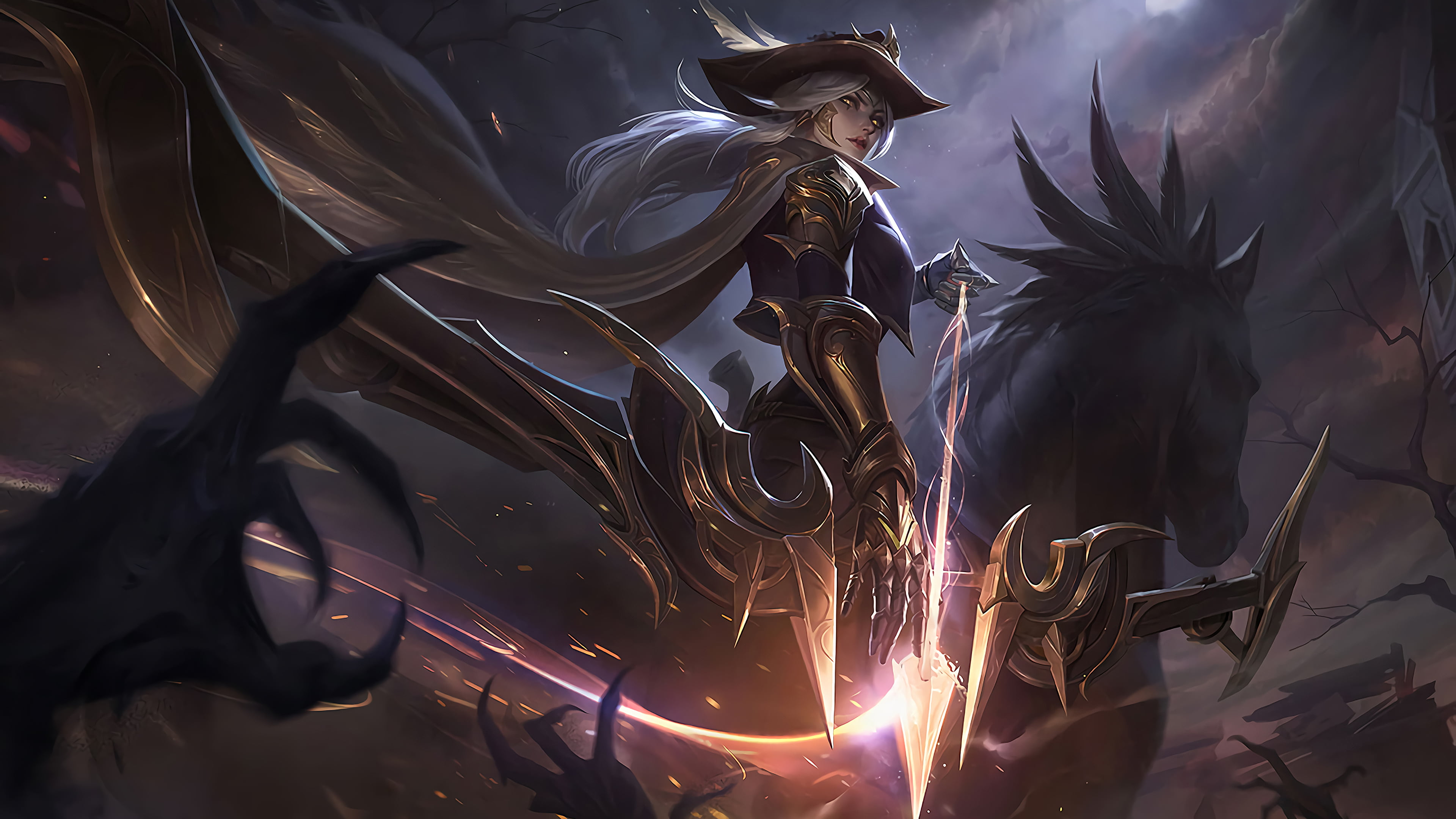 Free download | HD wallpaper: Ashe (League of Legends), High Noon, Riot