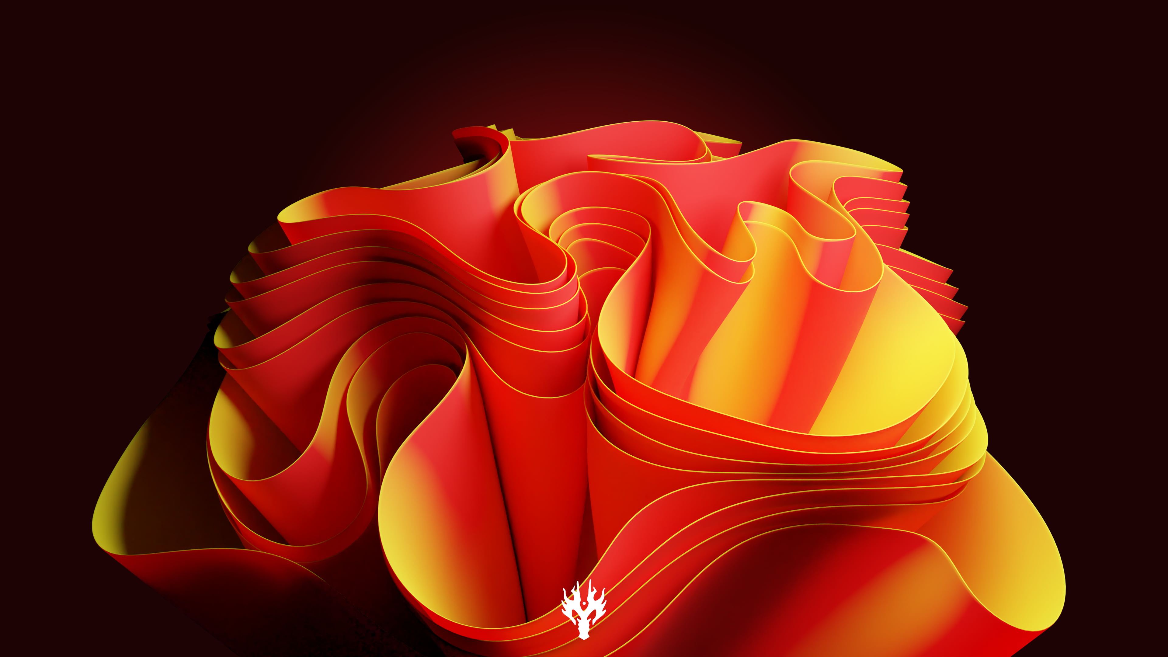 Free download | HD wallpaper: windows 11, 3D Abstract, red background