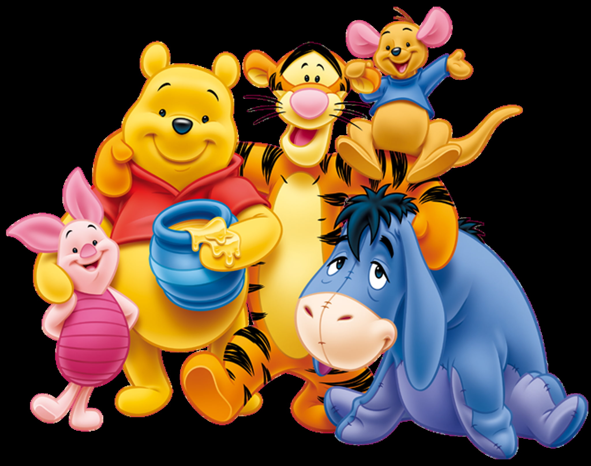 winnie the pooh theme background images, representation, multi colored