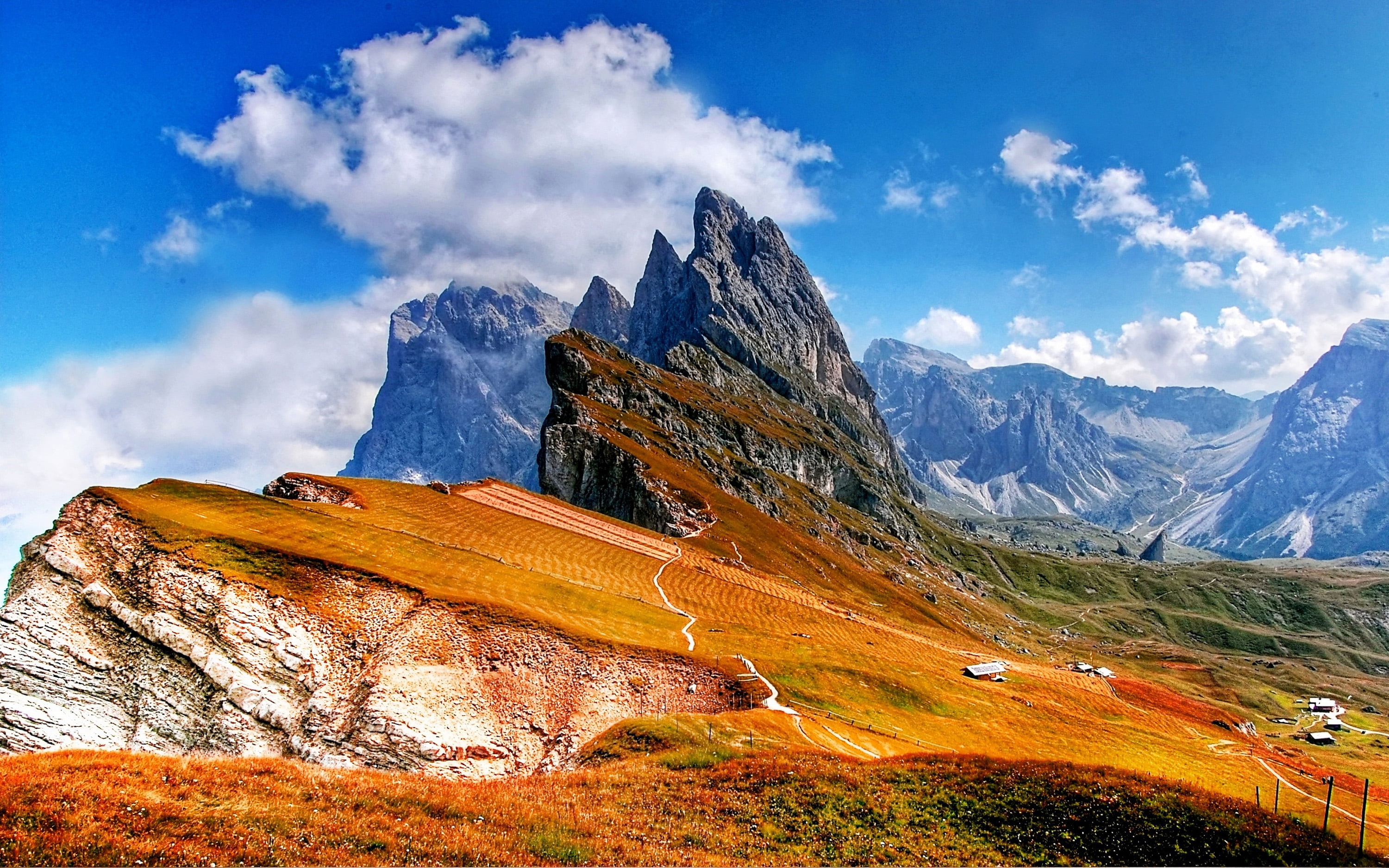 Trentino Lugares Dolomites Mountains Of Italy Photo Wallpaper Hd 3000×1875
