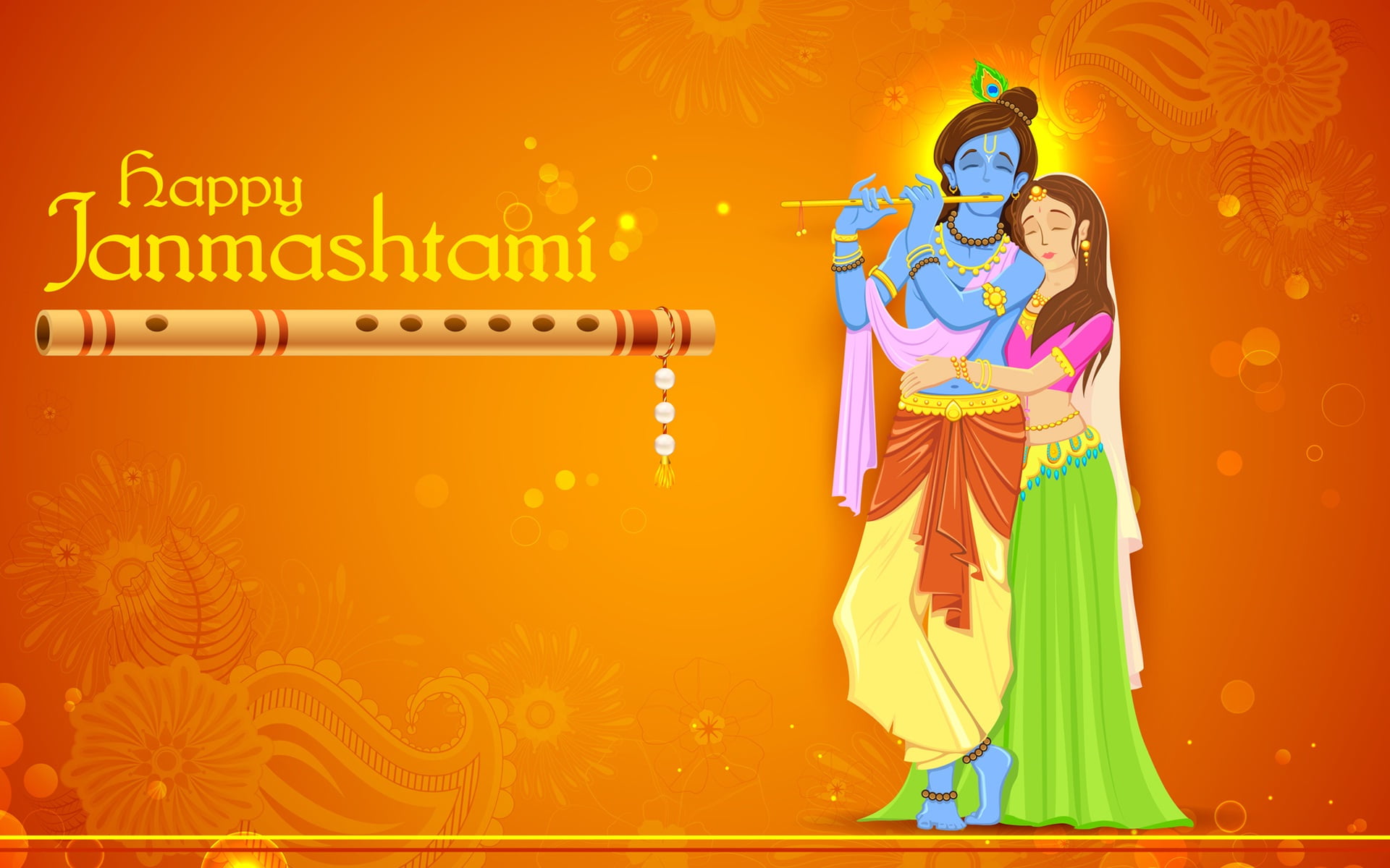 Radha Krishna Janmashtami, Lord Krishna and Raddha clip art, Festivals / Holidays