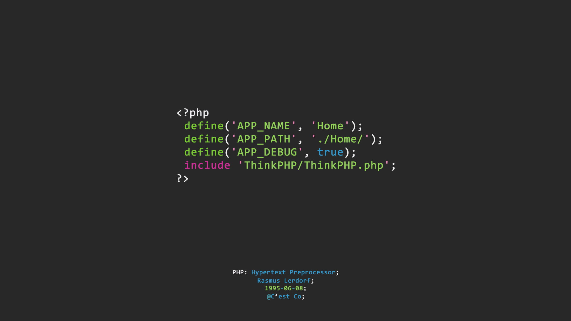 code, PHP