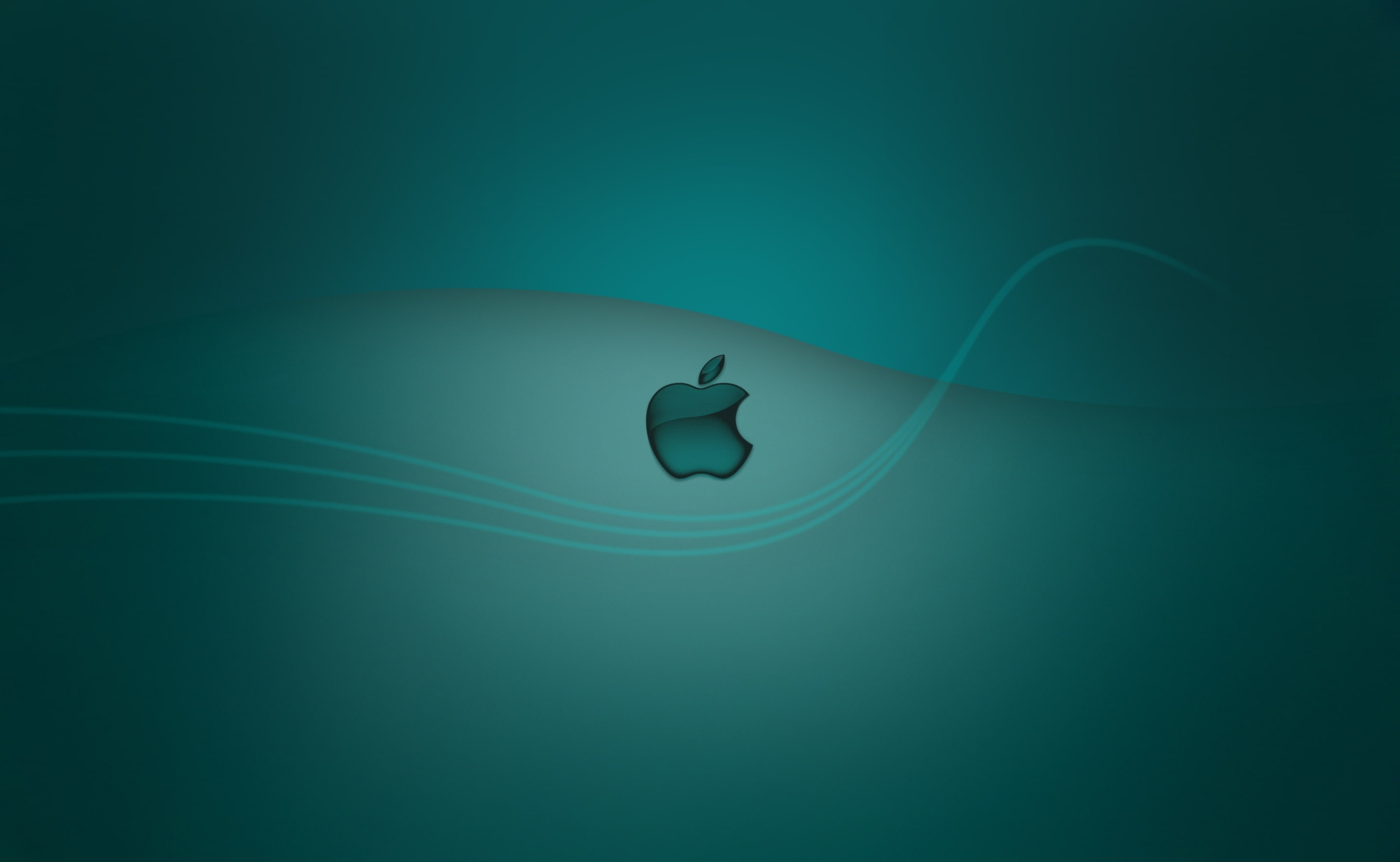 Apple Retina, green and white Apple logo digital wallpaper, Computers