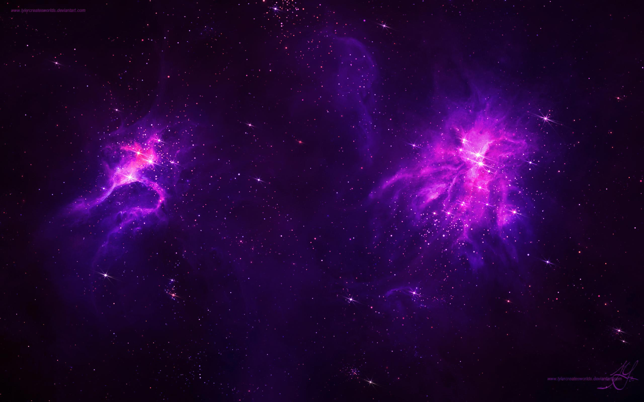 Nebula Stars Space Bokeh 1080p, purple stars photo