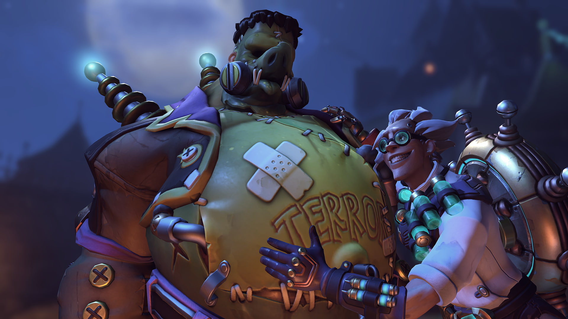 Roadhog (Overwatch), Halloween, Junkrat (Overwatch)