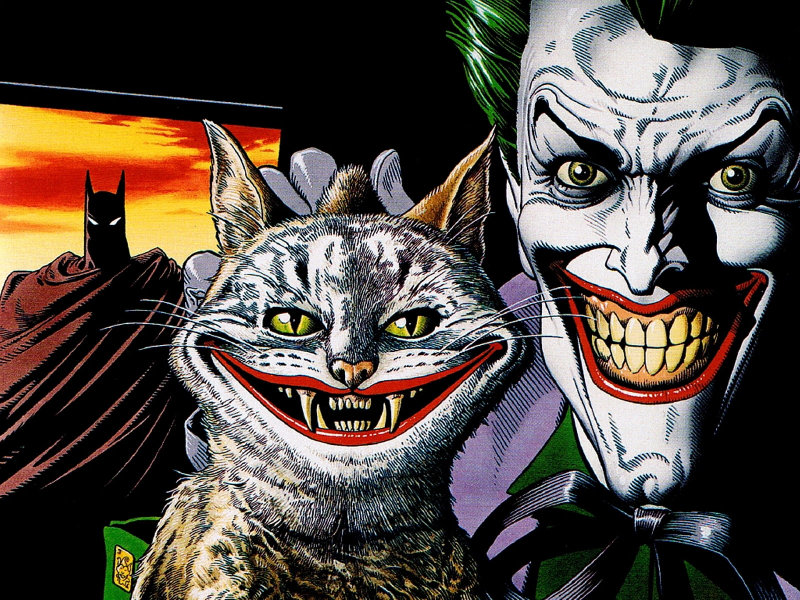 Joker Cat Batman HD, cartoon/comic