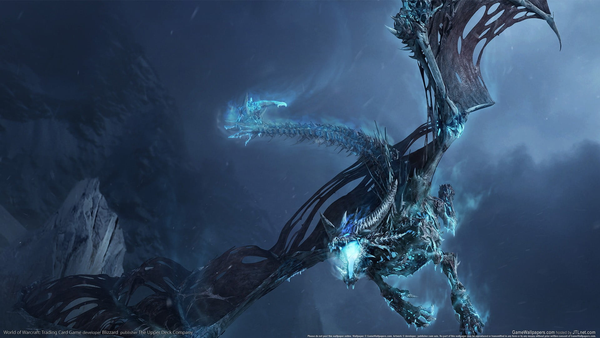 black and blue dragon digital wallpaper, Warcraft, World of Warcraft