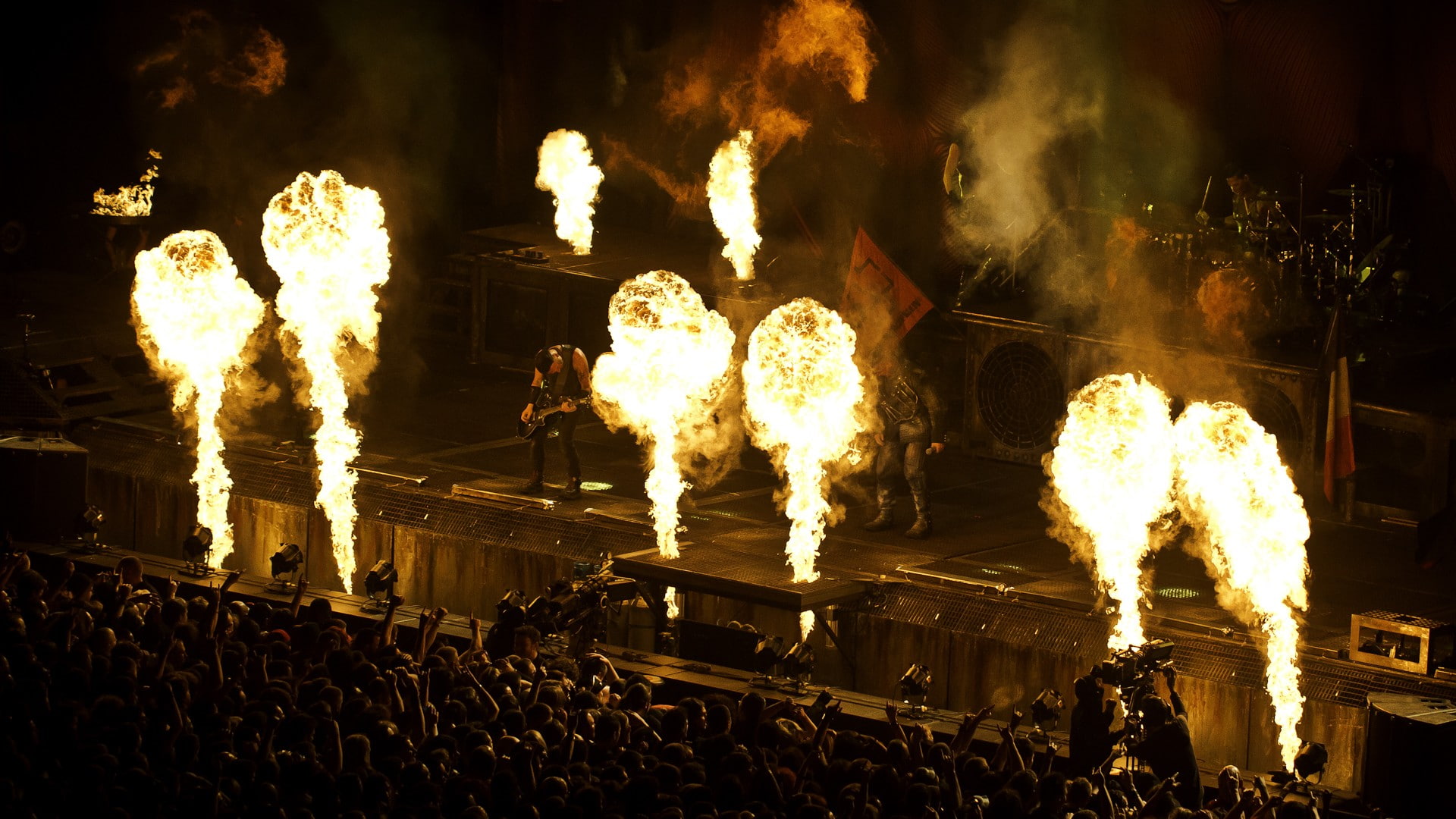 concert, concerts, fire, heavy, industrial, metal, rammstein
