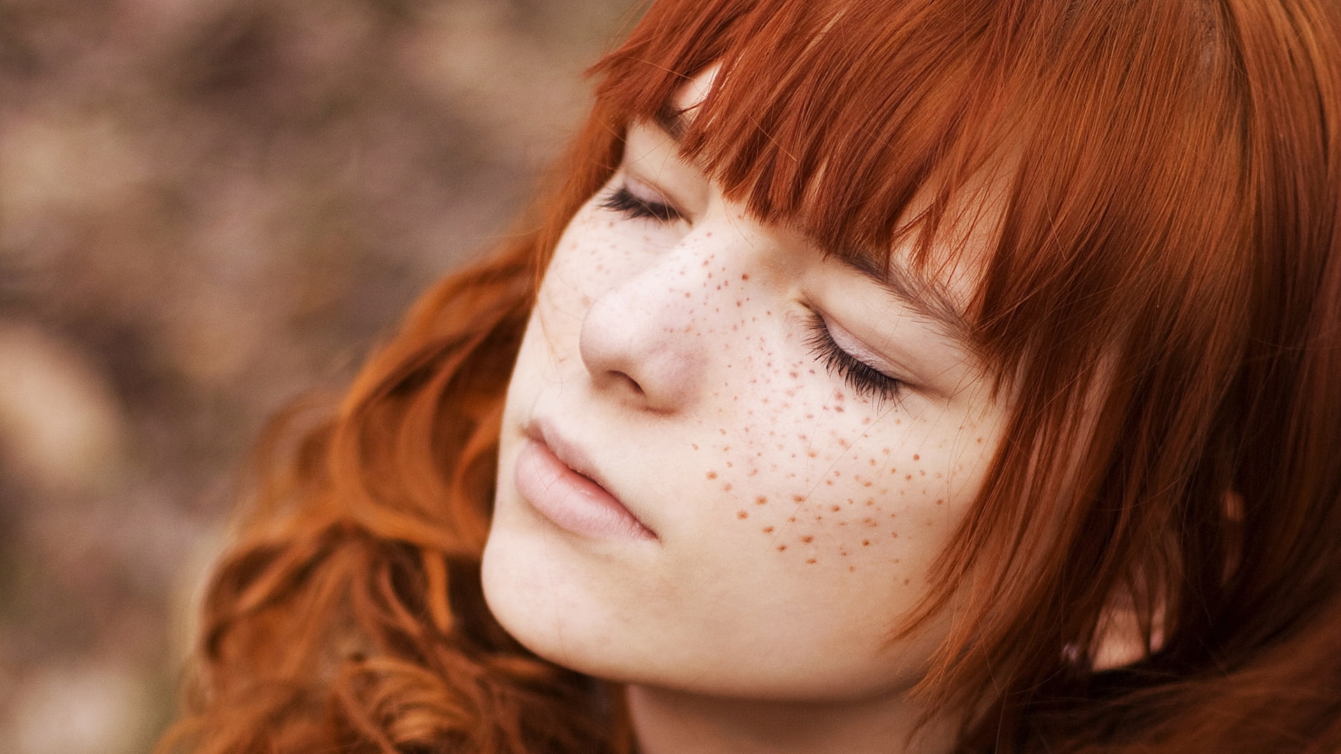 Free Download Hd Wallpaper Redhair Girl Freckles Wallpaper Flare