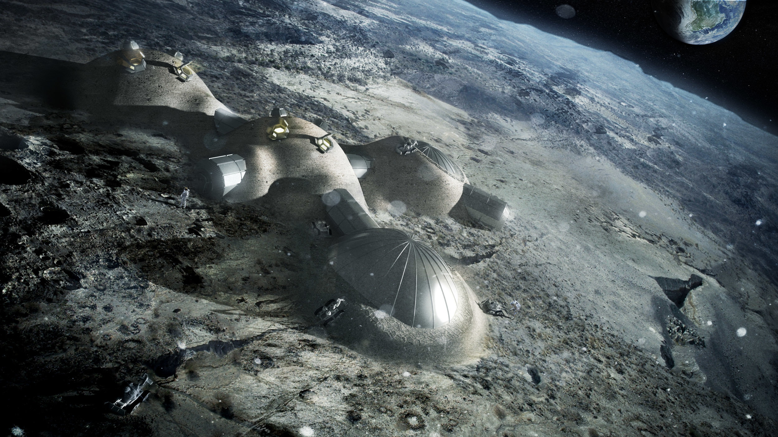 space, the moon, base, colonization