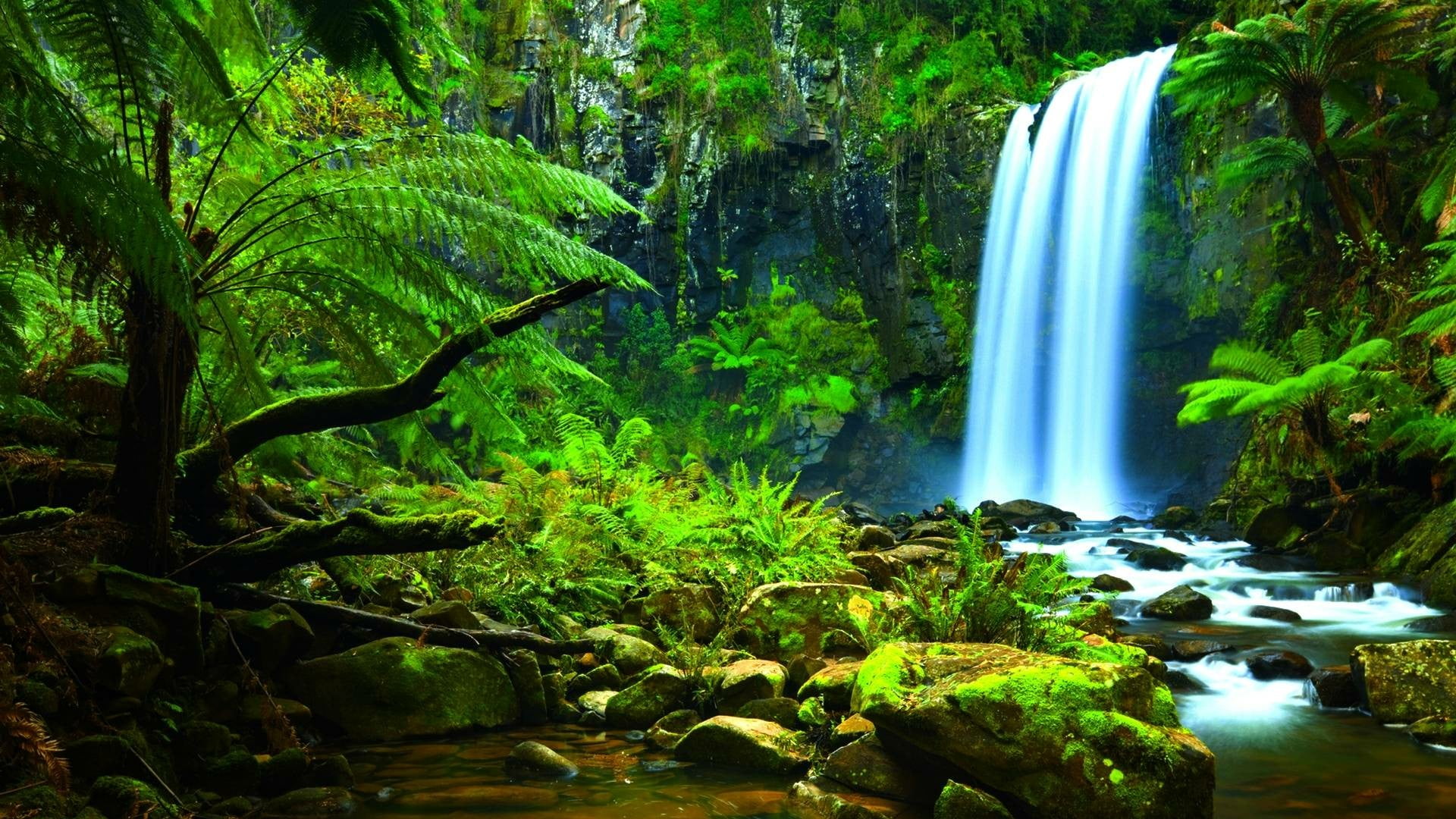waterfall, hopetoun falls, aire river, australia, victoria