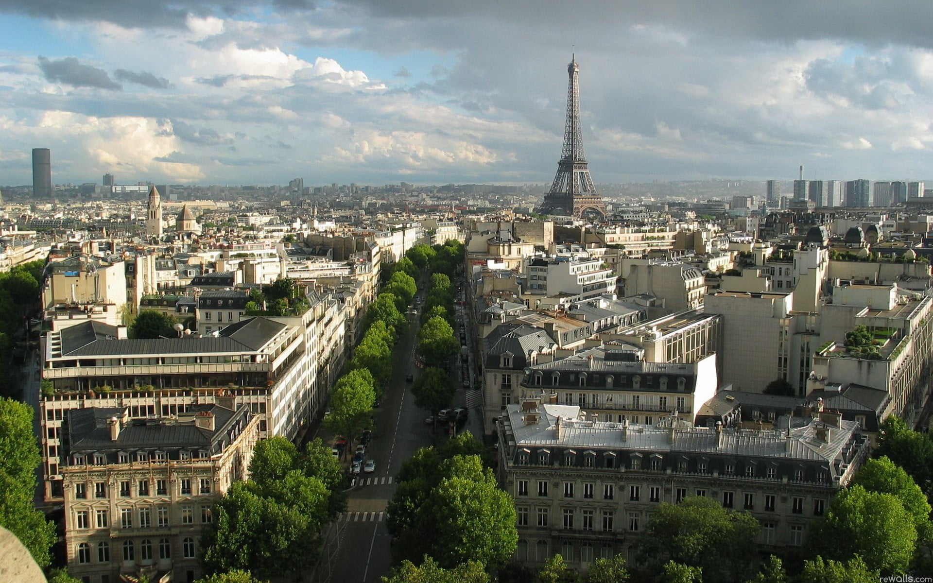 aerial photography of Paris France, building, Eiffel Tower, building exterior