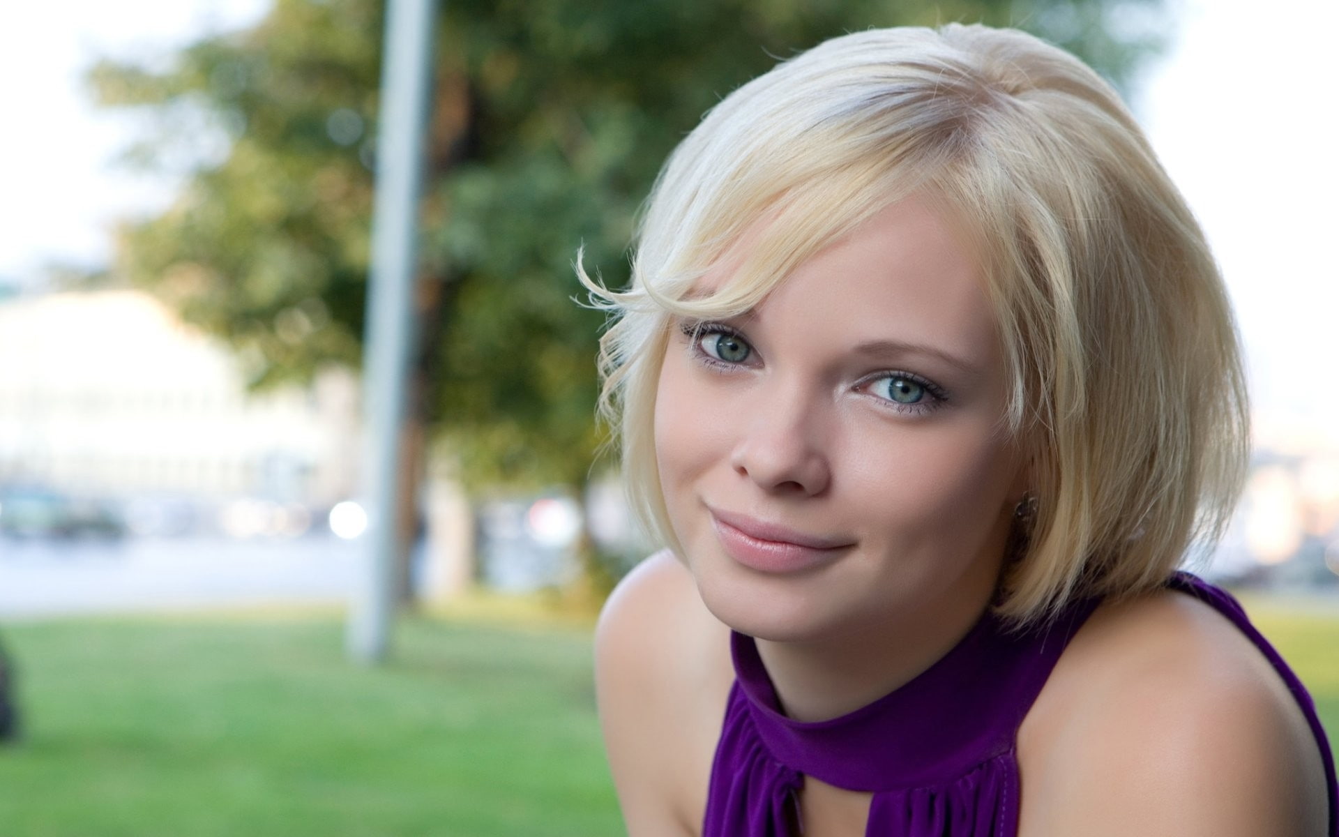 Free Download Hd Wallpaper Blondes Women Closeup Eyes Blue Eyes