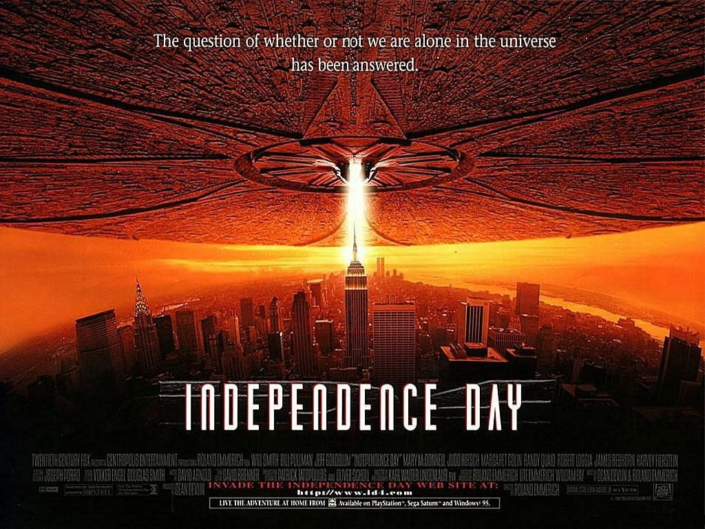 movies, Independence Day, text, architecture, red, communication