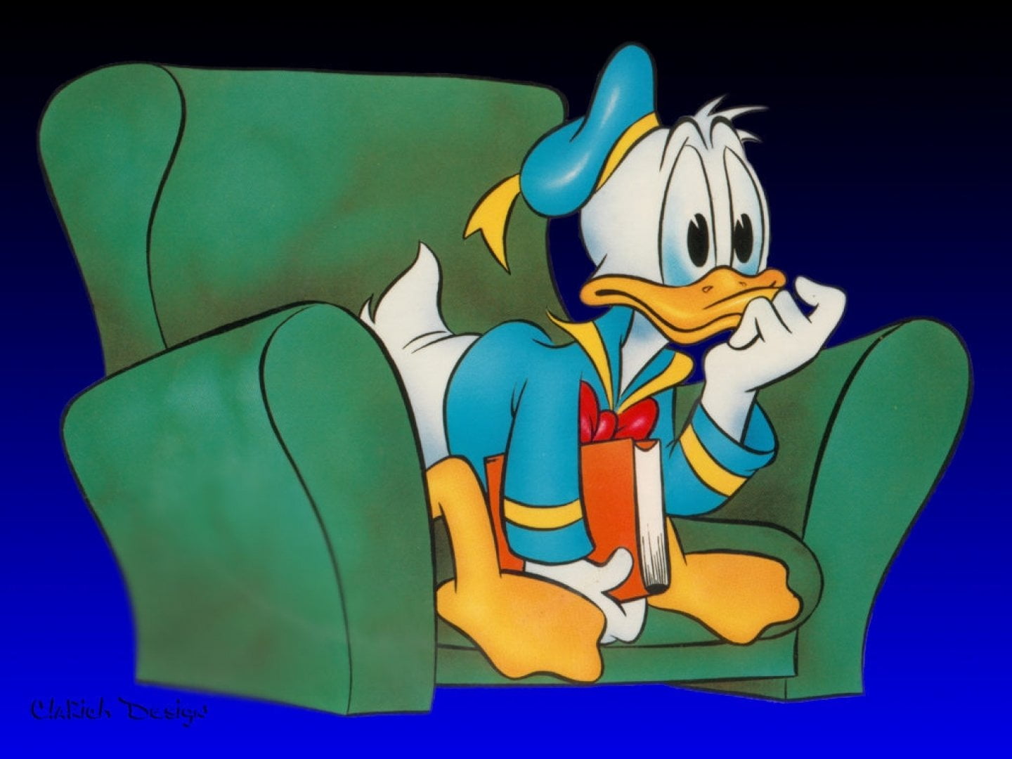 Disney, Donald Duck, blue, emotion, colored background, people