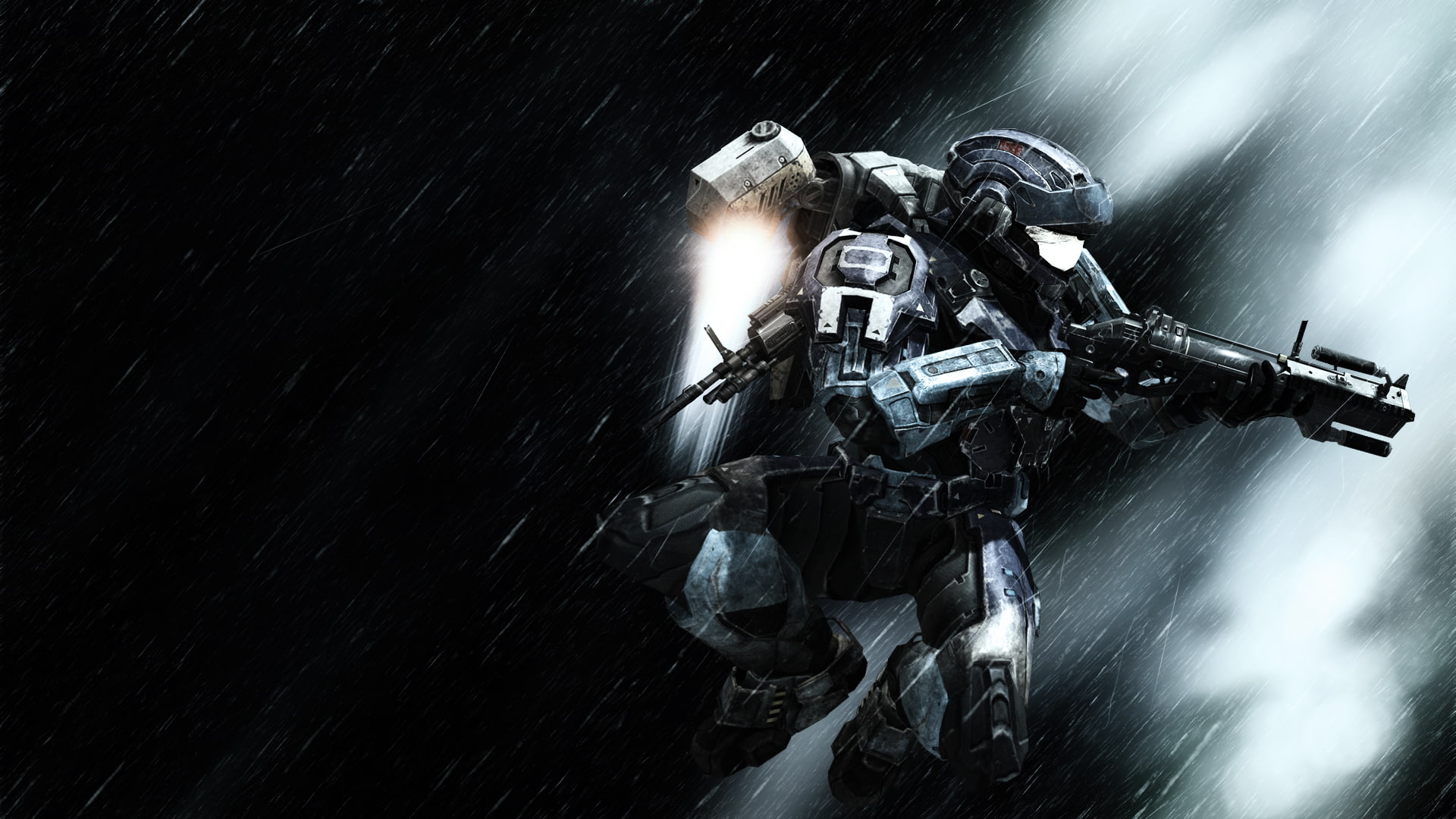 Halo, Video Games, Raining, Equipment, Armor, Helmet, robot character