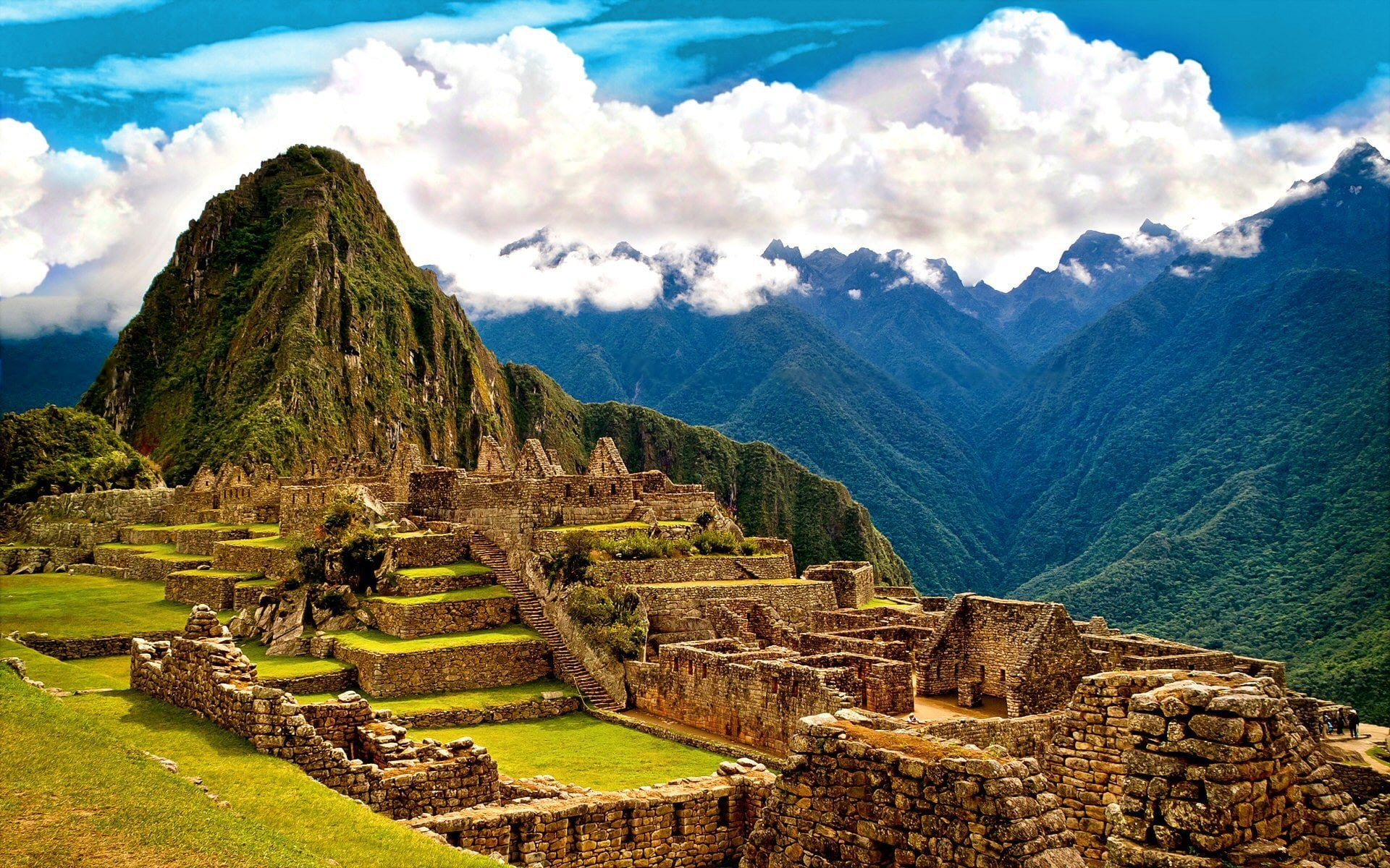 brown buildings, Monuments, Machu Picchu, Cloud, Inca, Mountain
