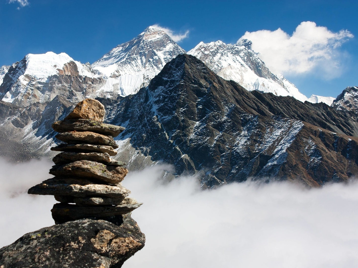 Beautiful View Of Mount Everest, mountain, scenics - nature, beauty in nature
