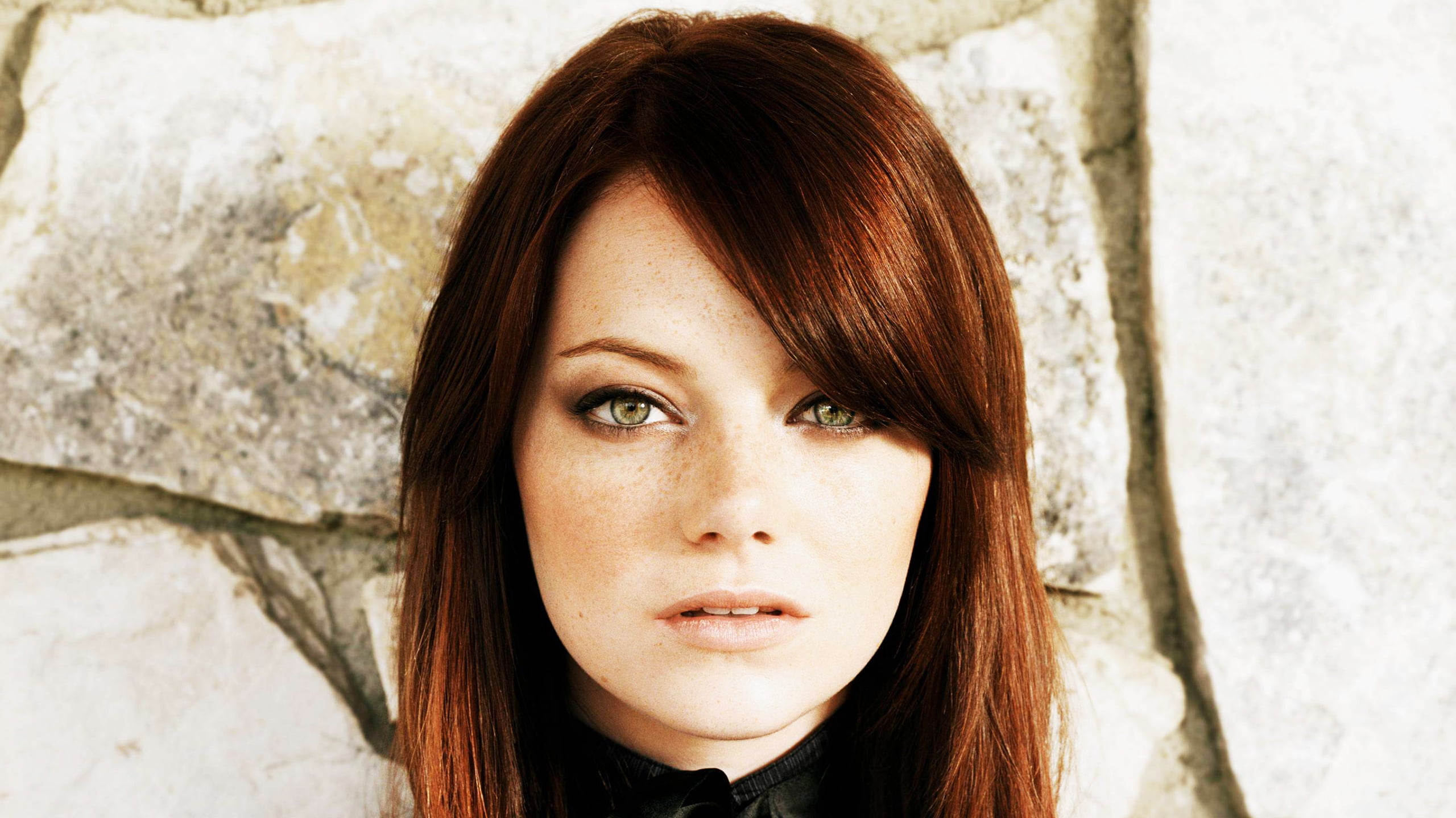 Emma Stone, actress, women, portrait, looking at camera, headshot