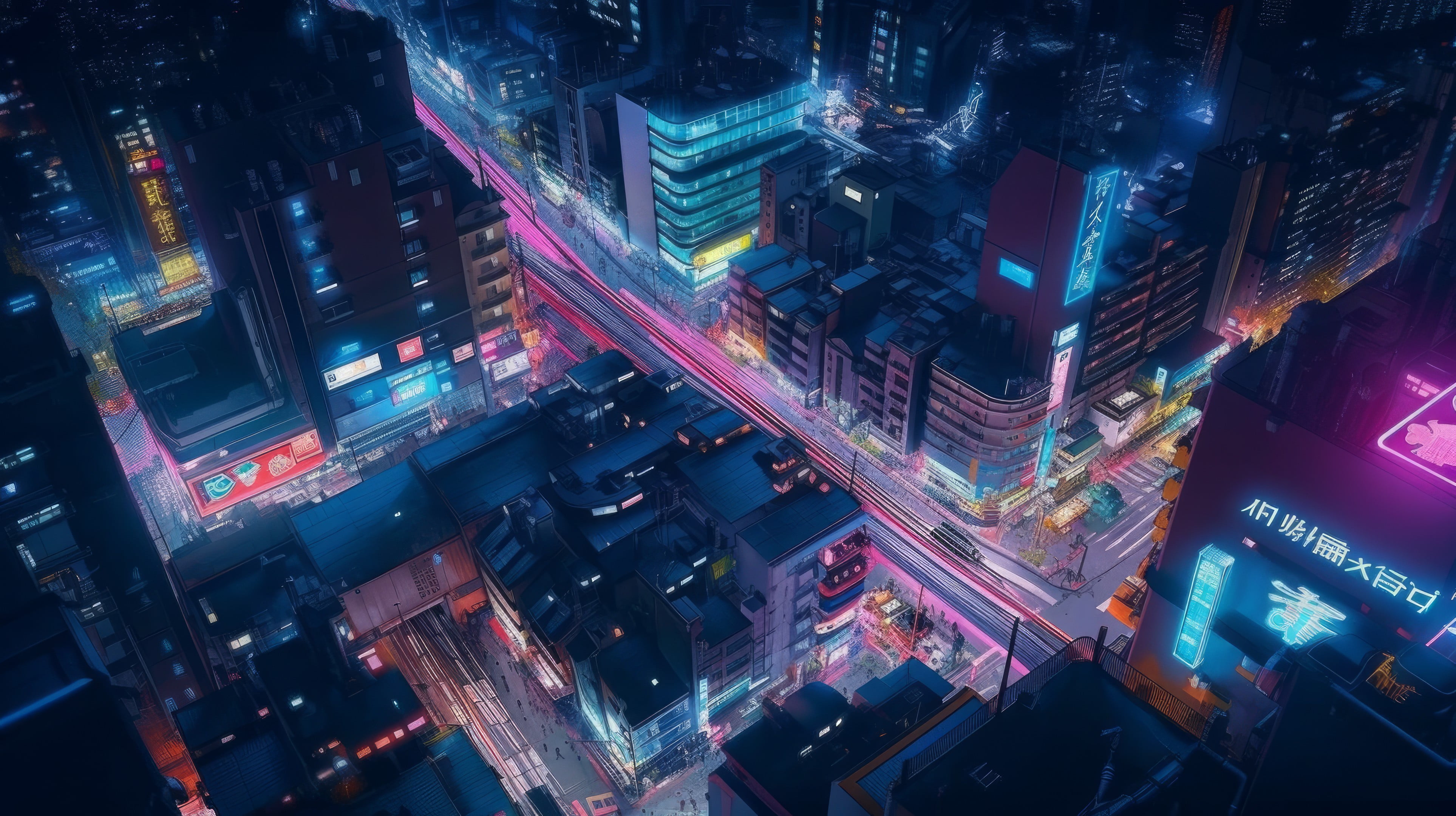 Free download | HD wallpaper: AI art, city, Tokyo, night | Wallpaper Flare