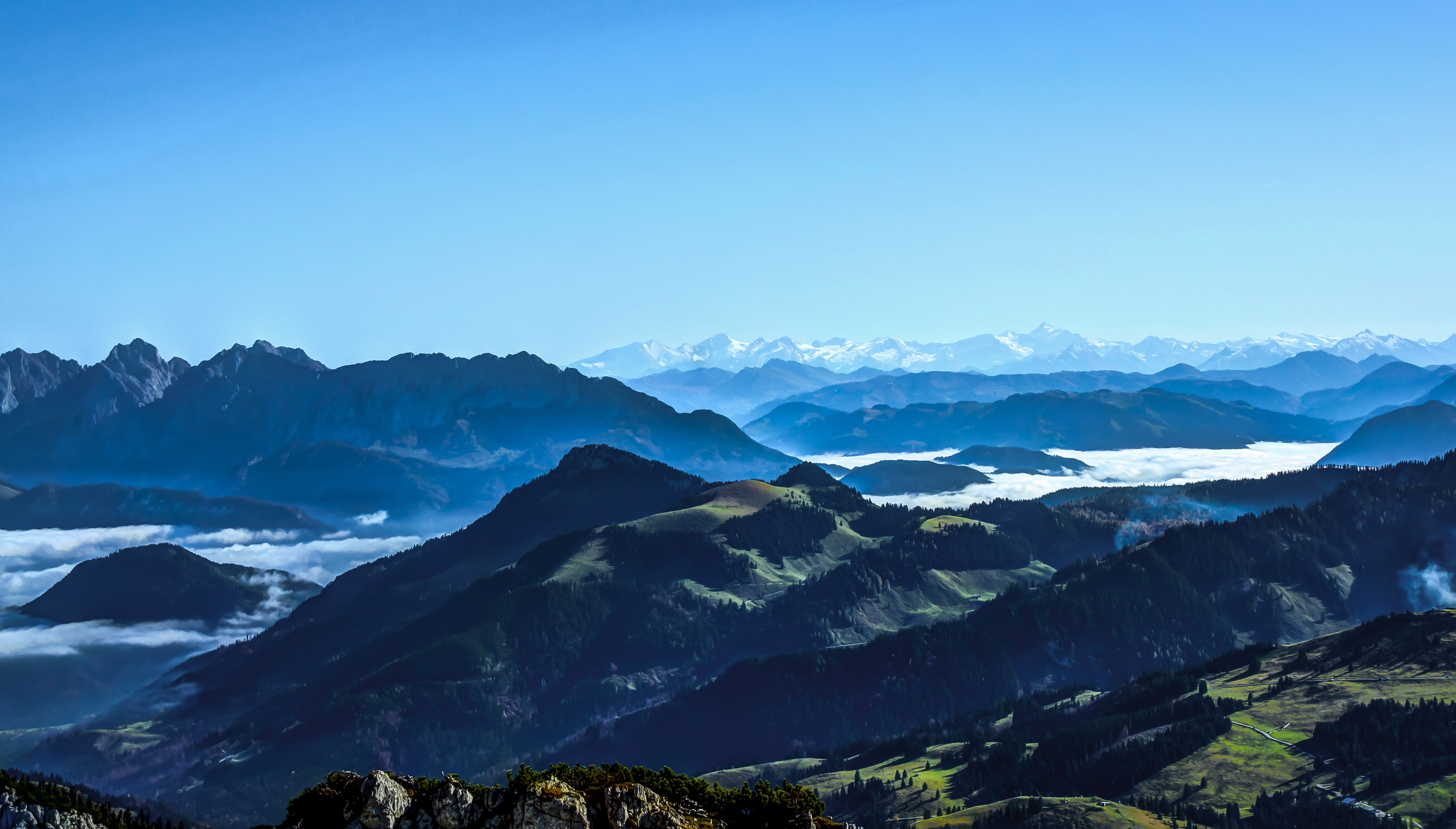 areal view of mountain, Mangfall, Wendelstein, Peak, Wildalpjoch