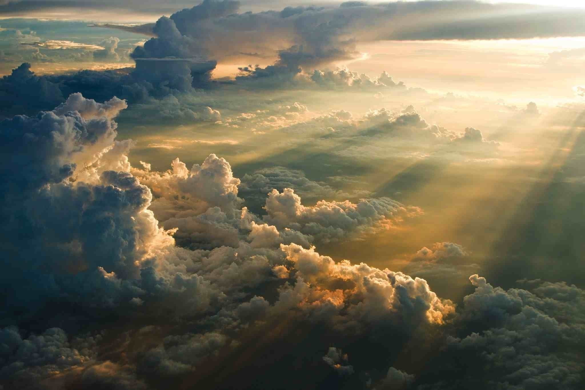 sky, sunset, cloud, clouds, evening, morning, sunrise, dawn