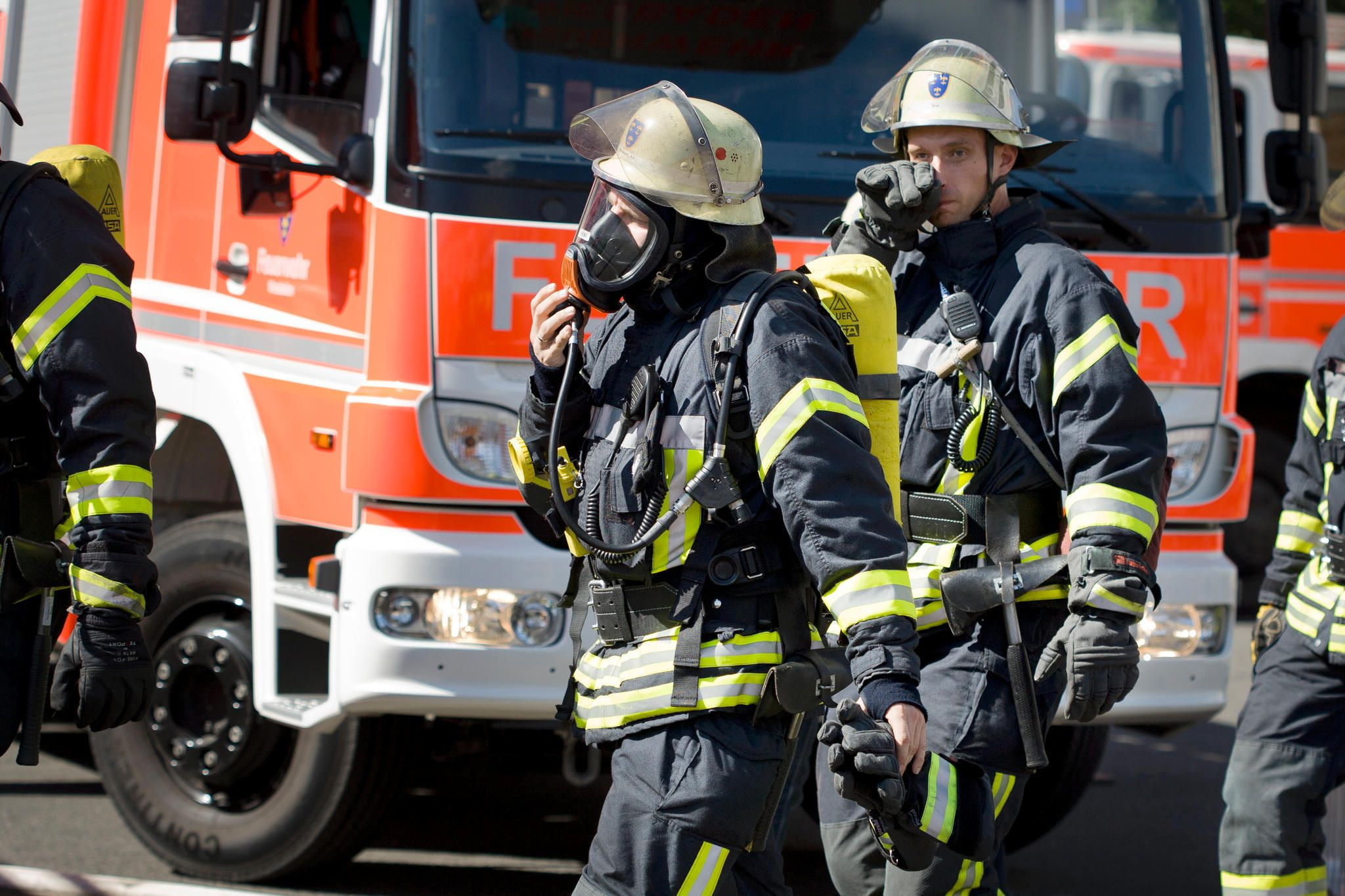 emergency, engine, feuerwehr, fire, firetruck, semi, vehicle