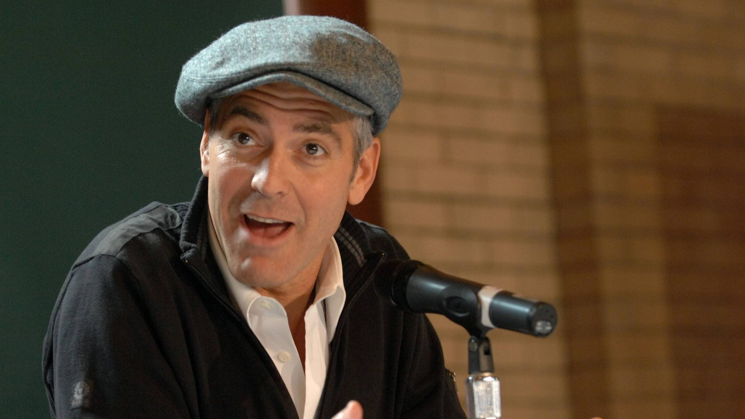 George Clooney Hat, actor, celeb, hollywood