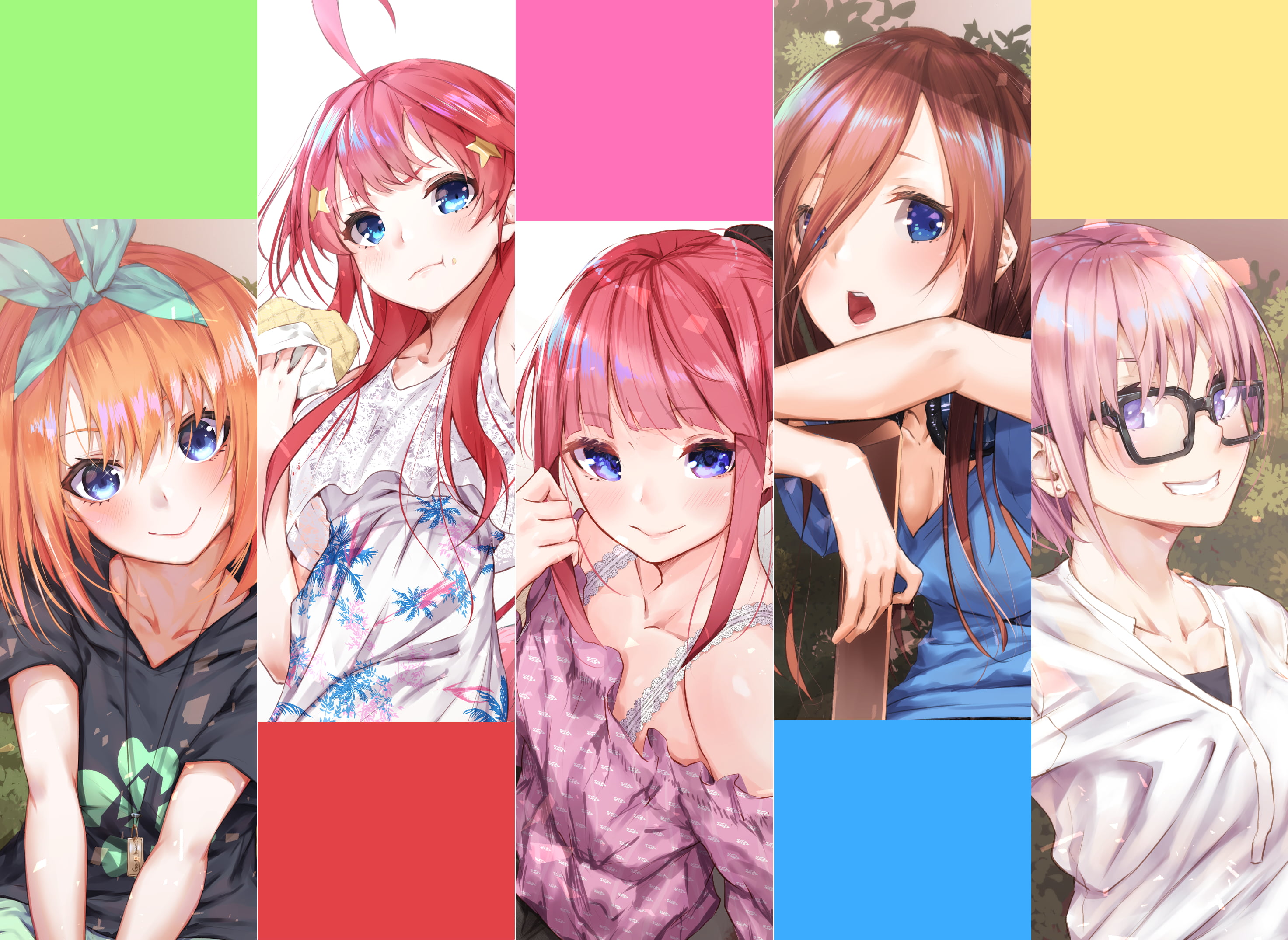 Free Download | HD Wallpaper: Anime, Anime Girls, 5-toubun No Hanayome ...