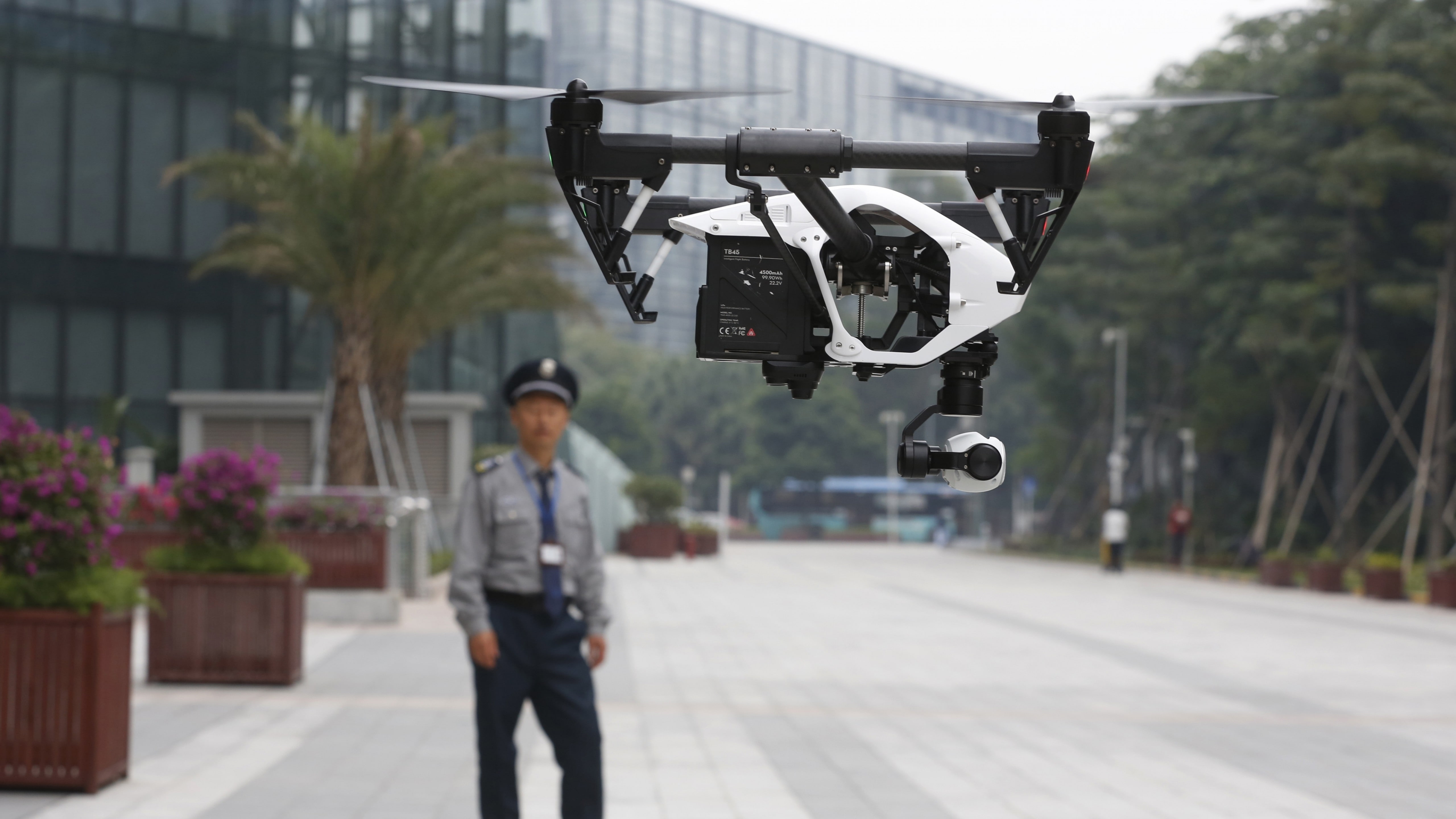 white and black drone, DJI Inspire One, quadcopter, Hi-Tech News-2015